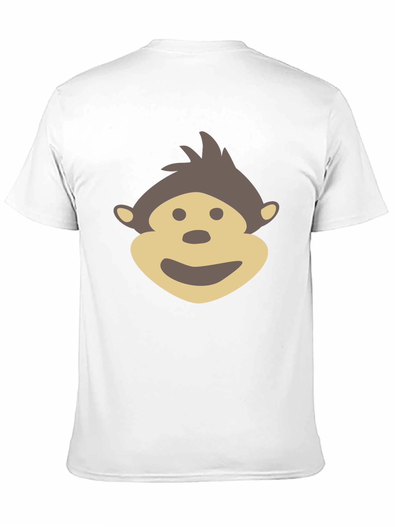 Monkey Face Graphic Tee - Black Cotton Comfort