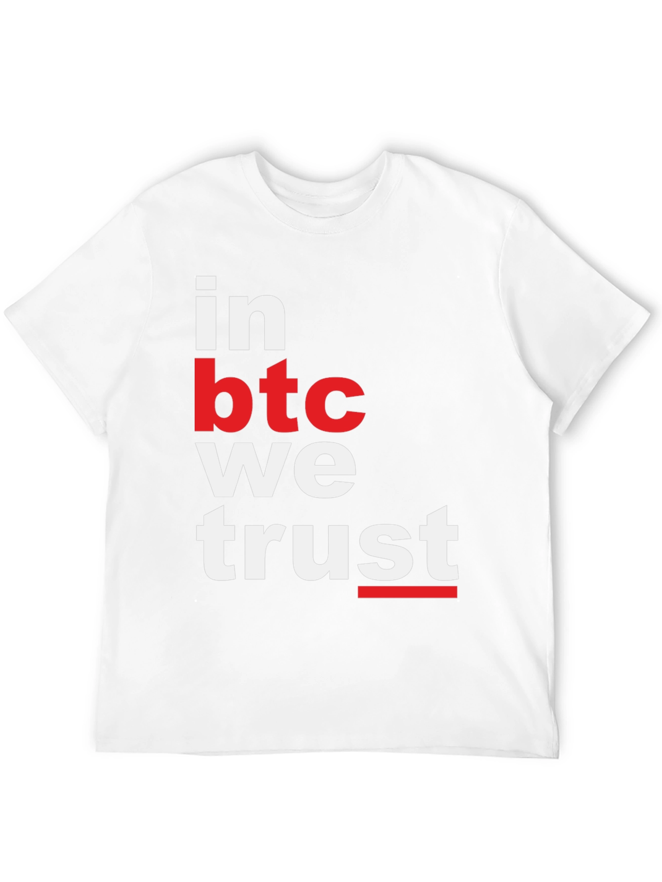 Bitcoin T-Shirt - In BTC We Trust