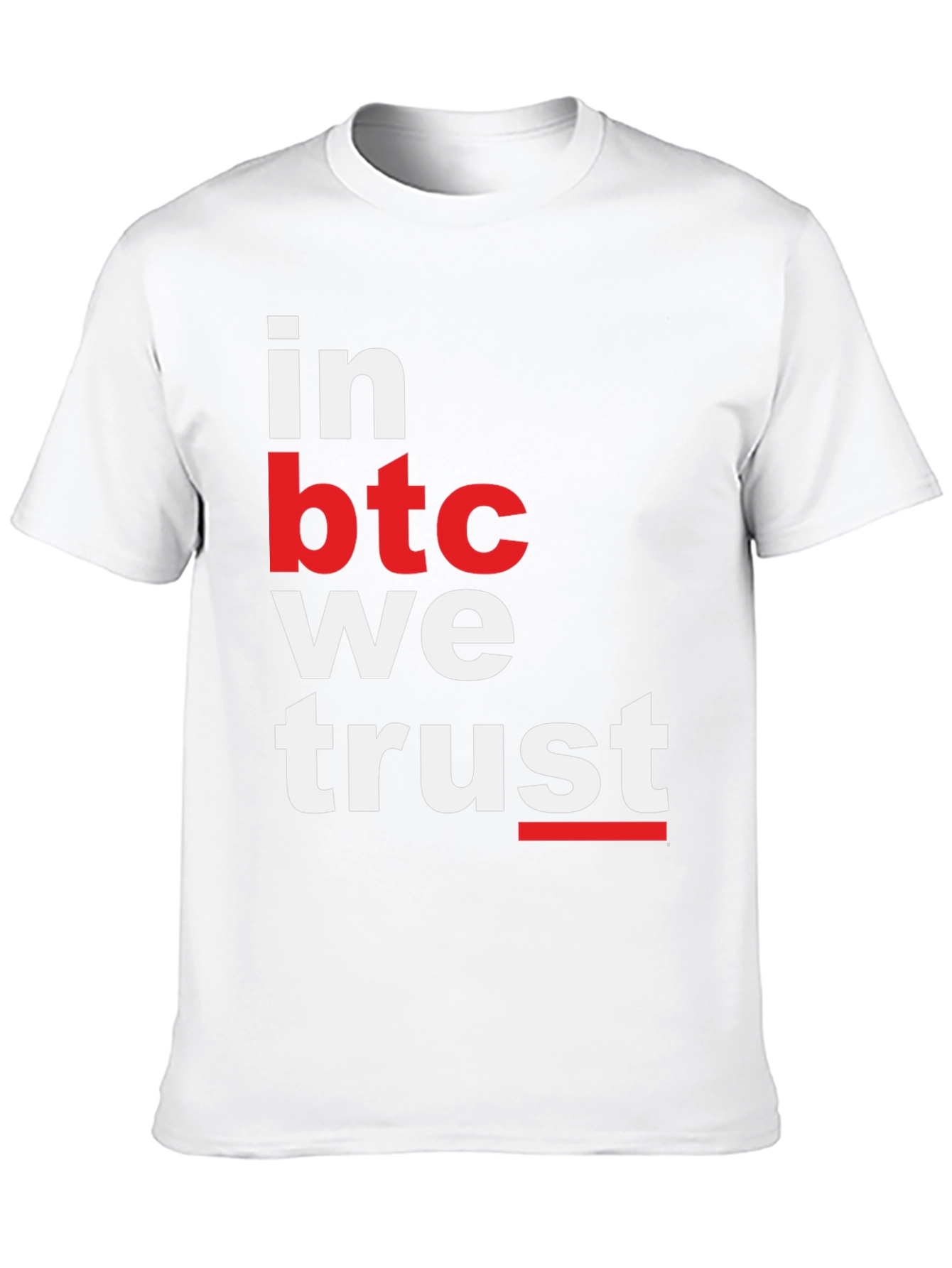 Bitcoin T-Shirt - In BTC We Trust