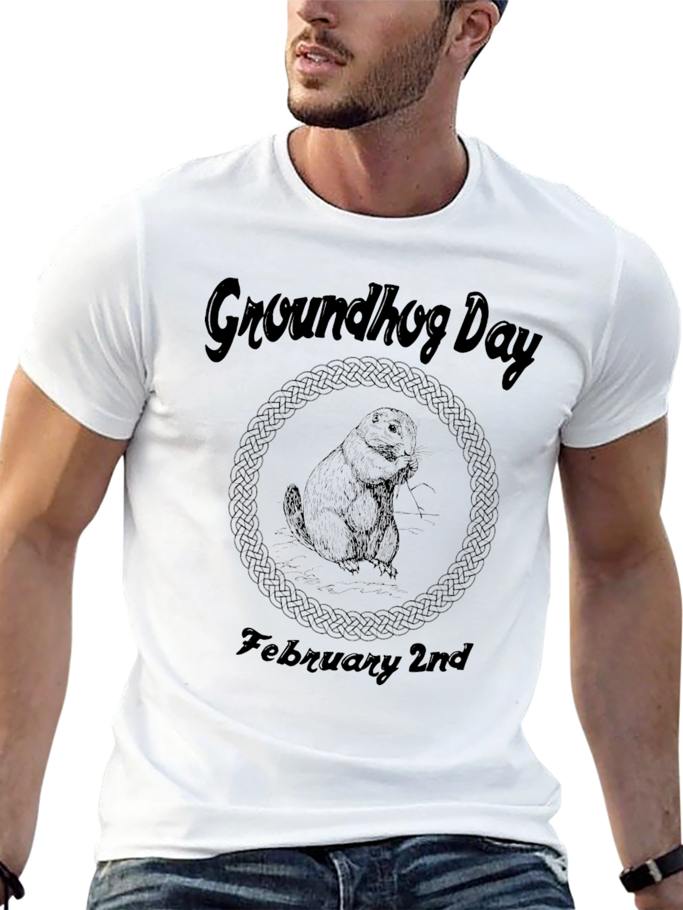 Groundhog Day February 2nd Black T-Shirt