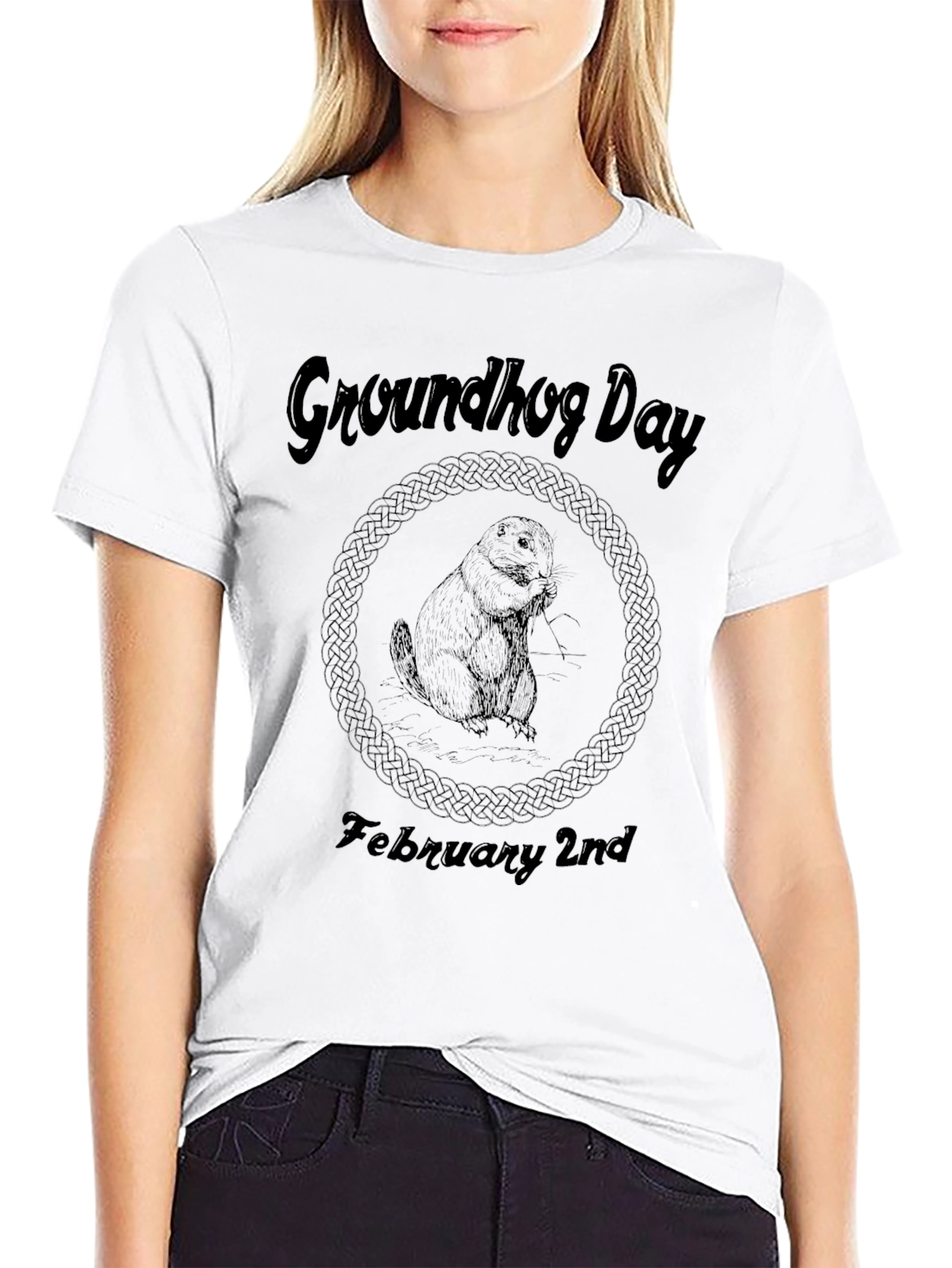 Groundhog Day February 2nd Black T-Shirt