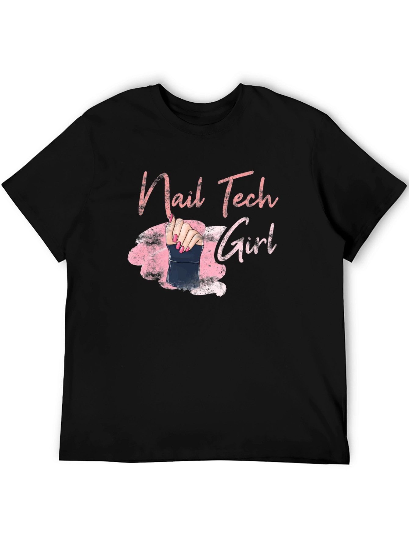 Nail Tech Girl Graphic Tee - Manicure Artist Shirt