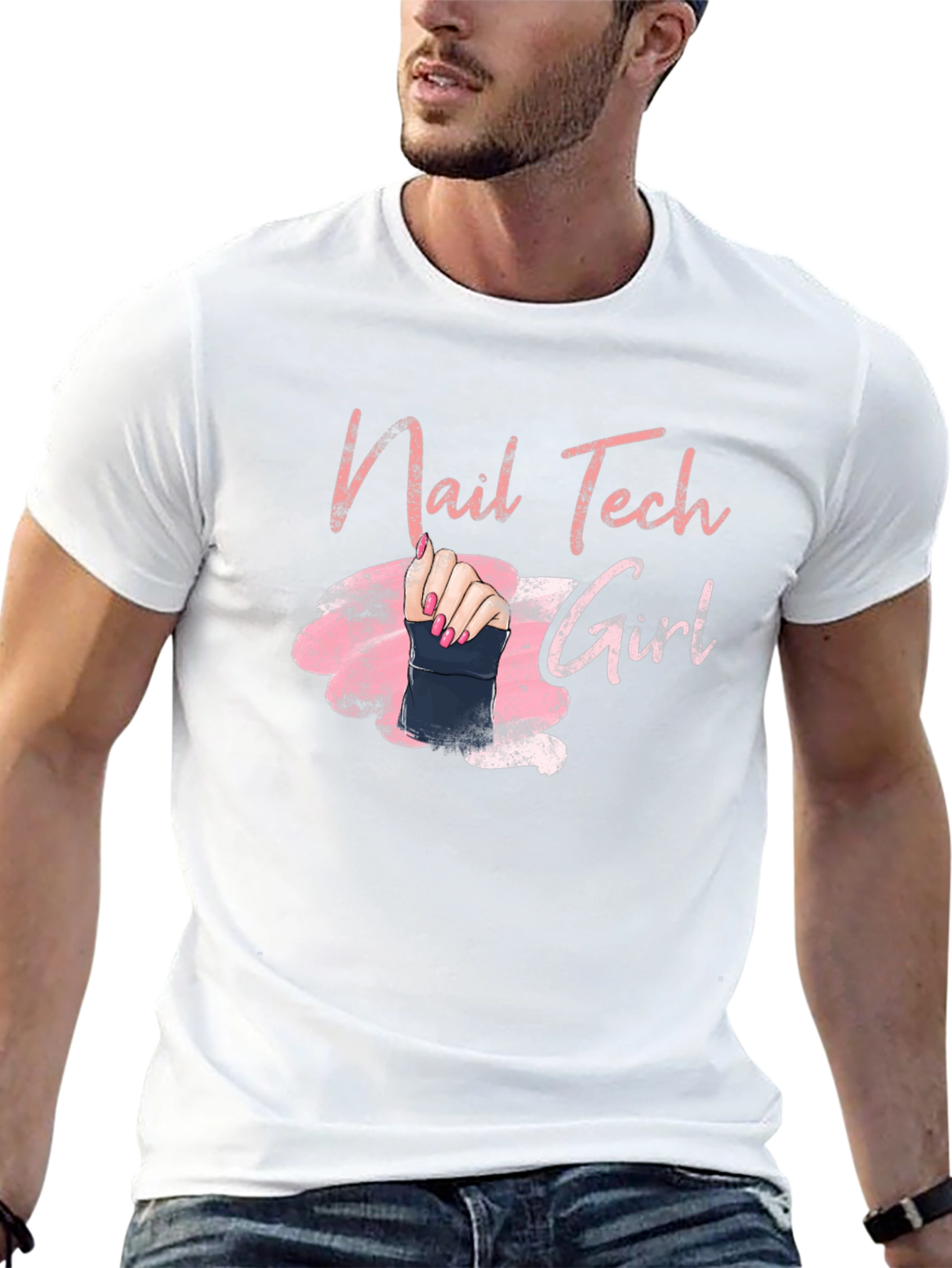 Nail Tech Girl Graphic Tee - Manicure Artist Shirt