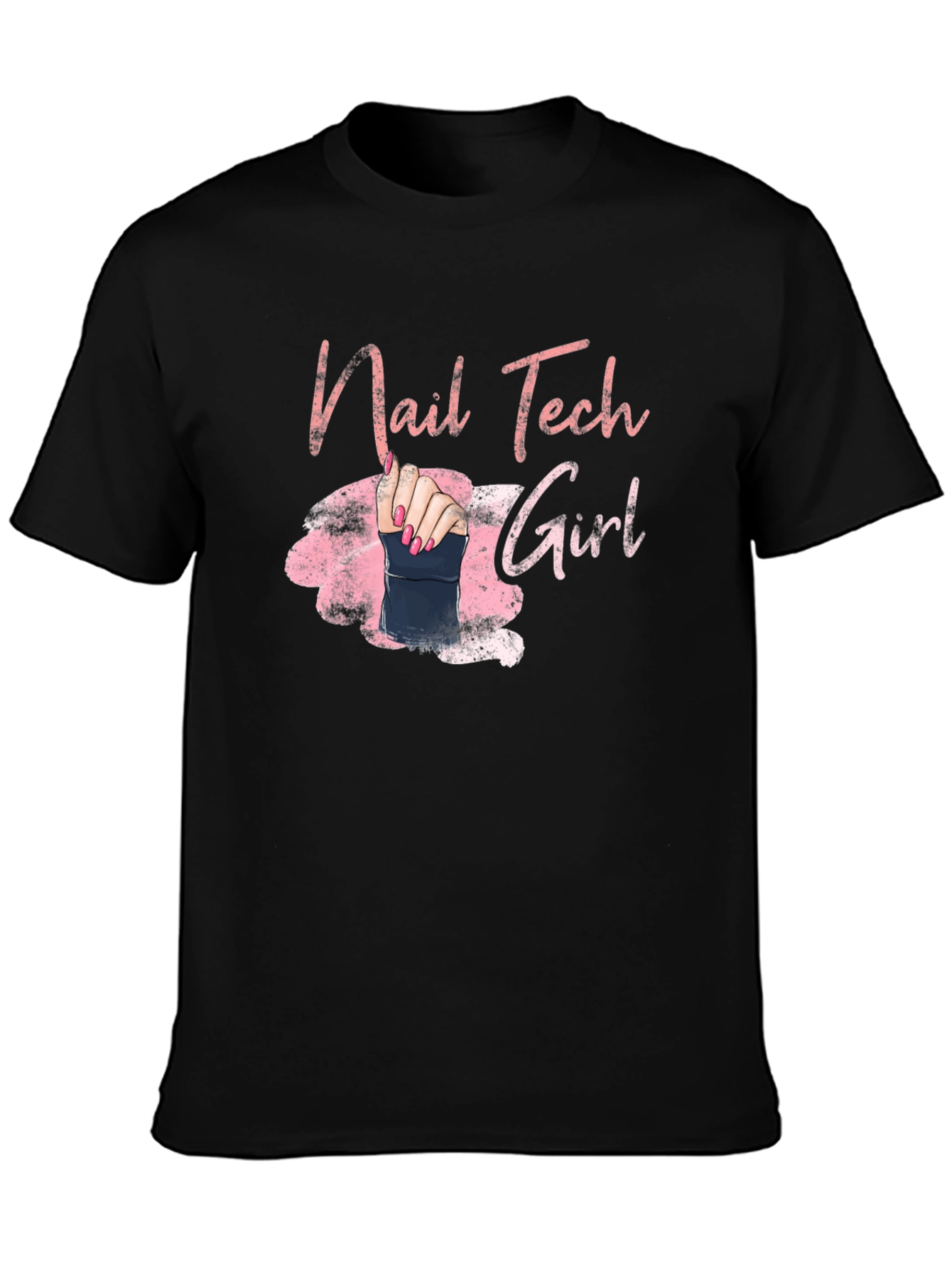 Nail Tech Girl Graphic Tee - Manicure Artist Shirt