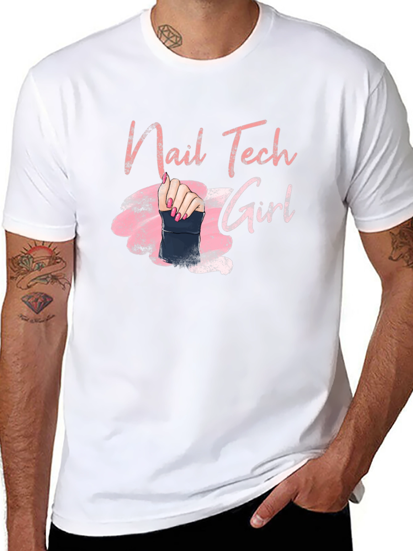 Nail Tech Girl Graphic Tee - Manicure Artist Shirt
