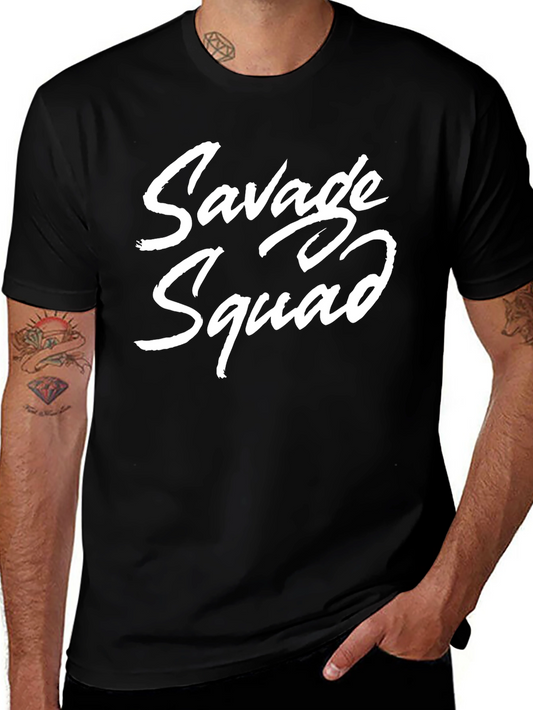 Savage Squad Black Crew Neck T-Shirt