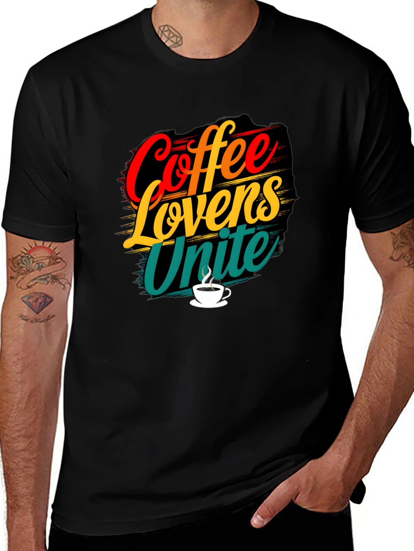 Coffee Lovers Unite Graphic T-Shirt