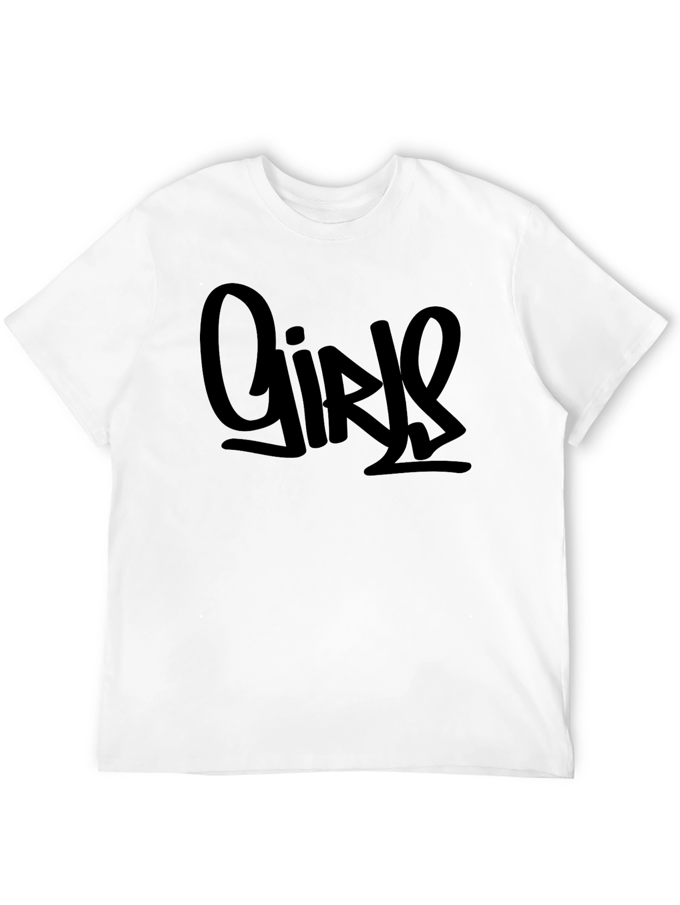 Girls Graphic Black T-Shirt
