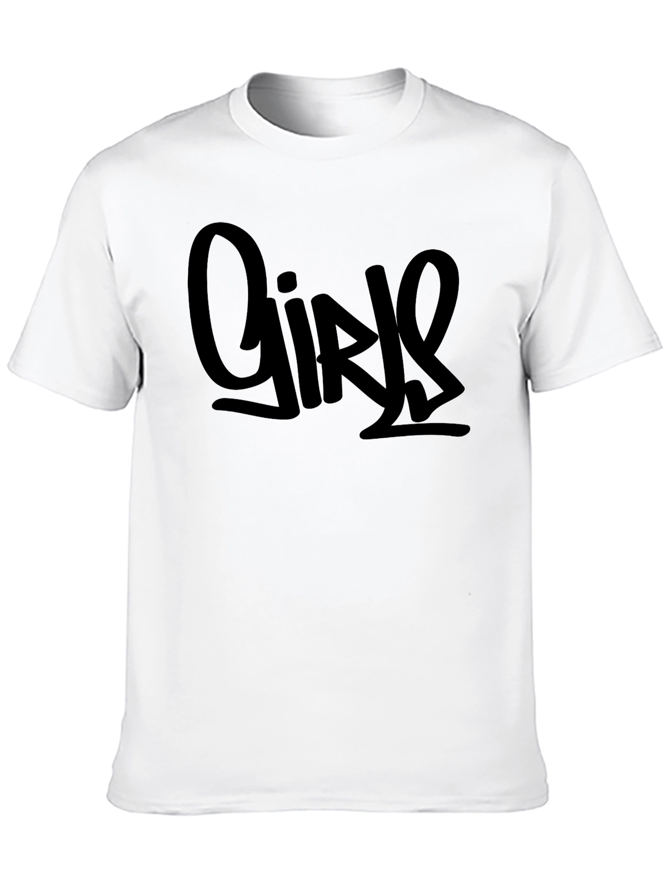 Girls Graphic Black T-Shirt