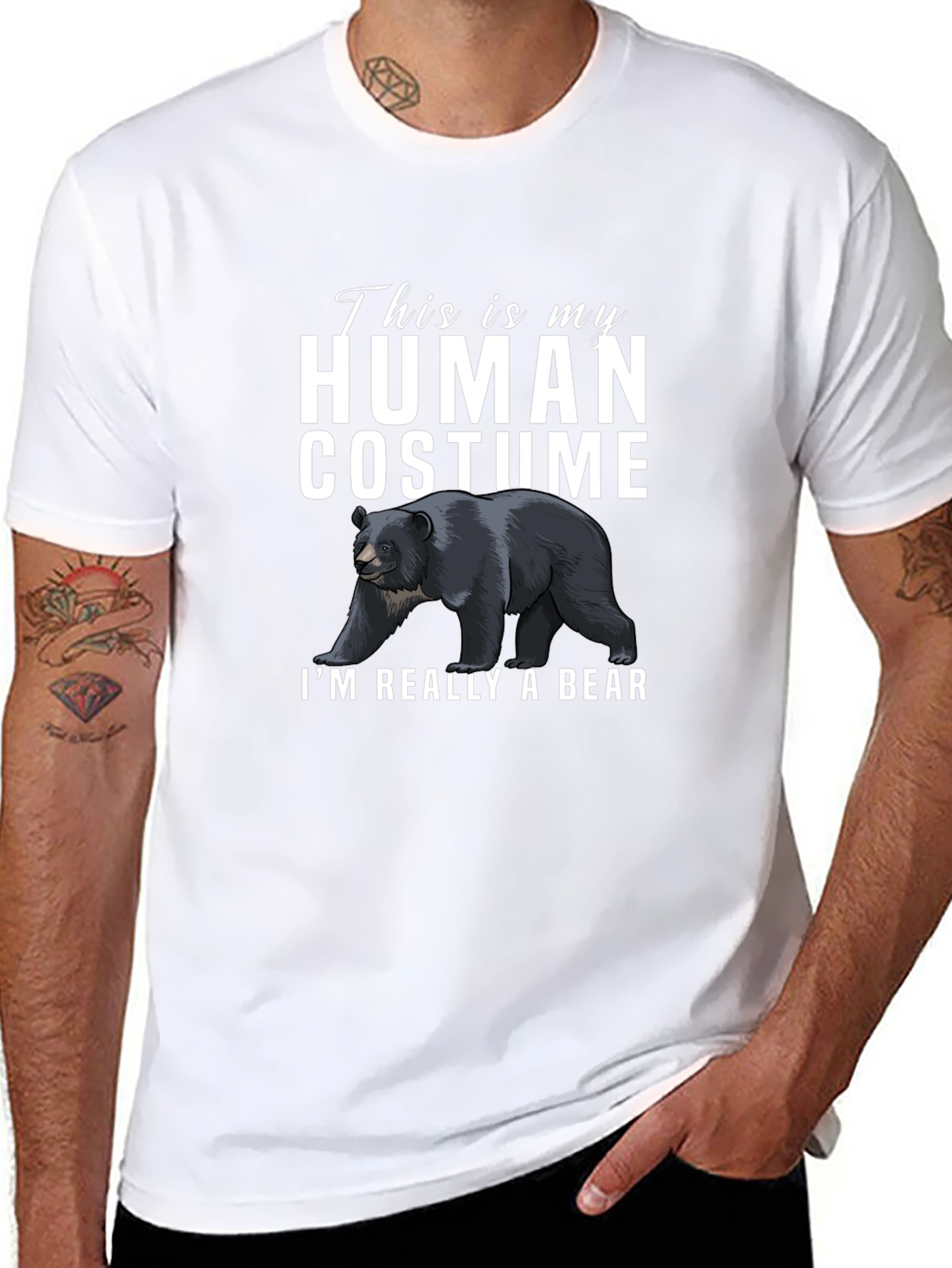 Human Costume Bear T-Shirt