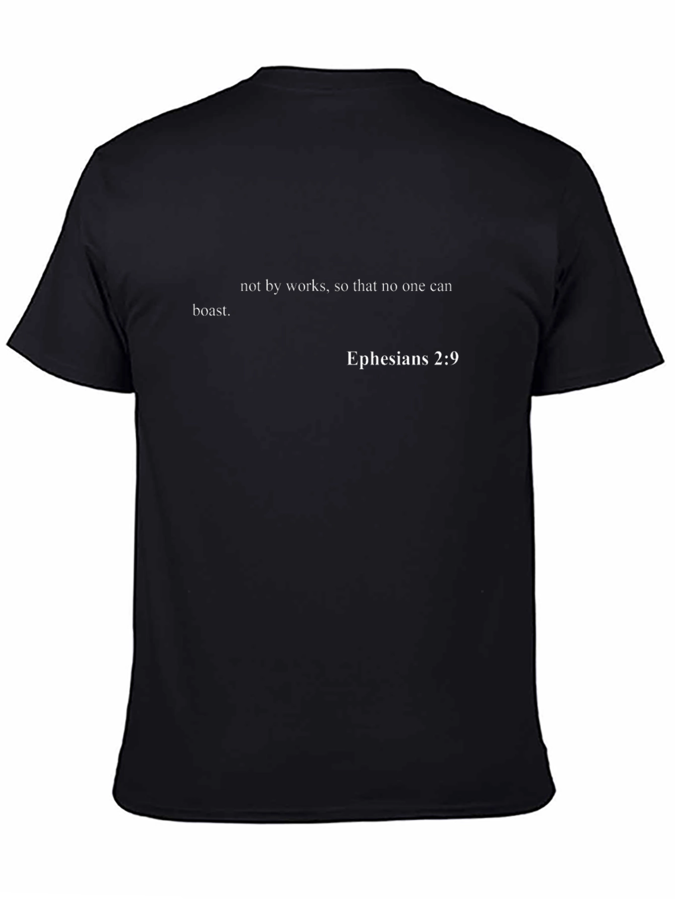 Ephesians 2:9 T-Shirt - Christian Verse Tee