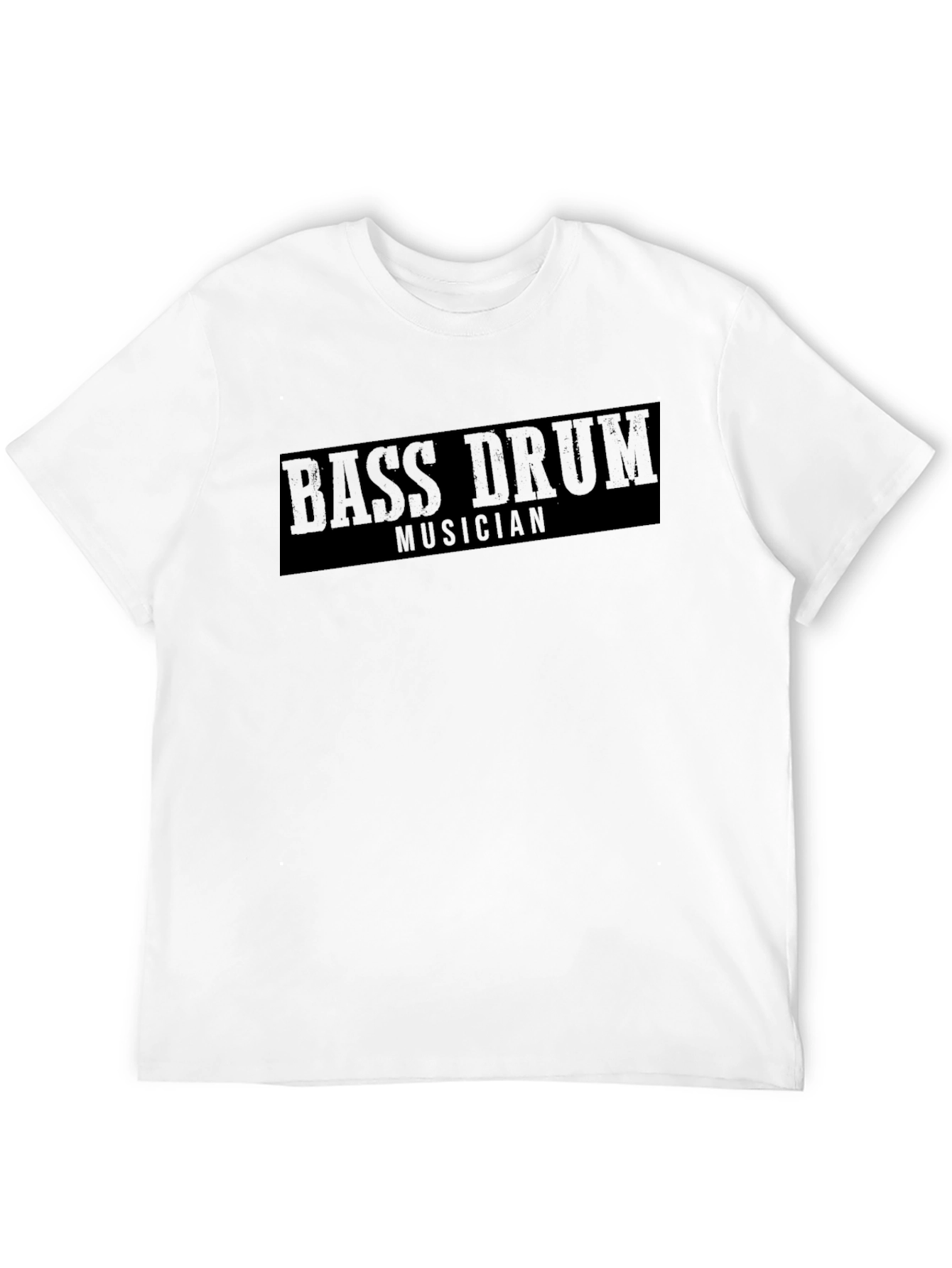 Bass Drum Musician Black T-Shirt
