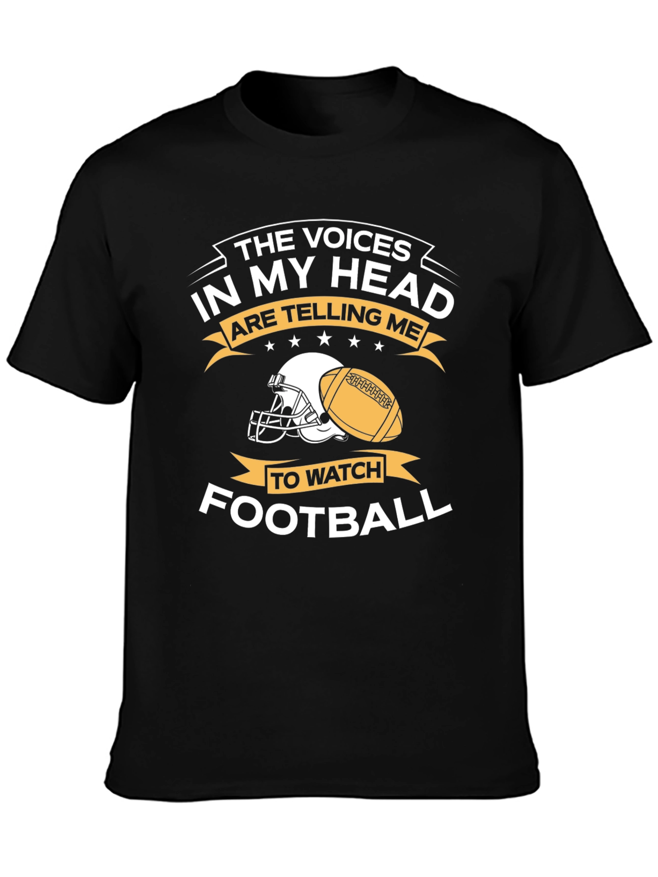 Voices in My Head Football T-Shirt
