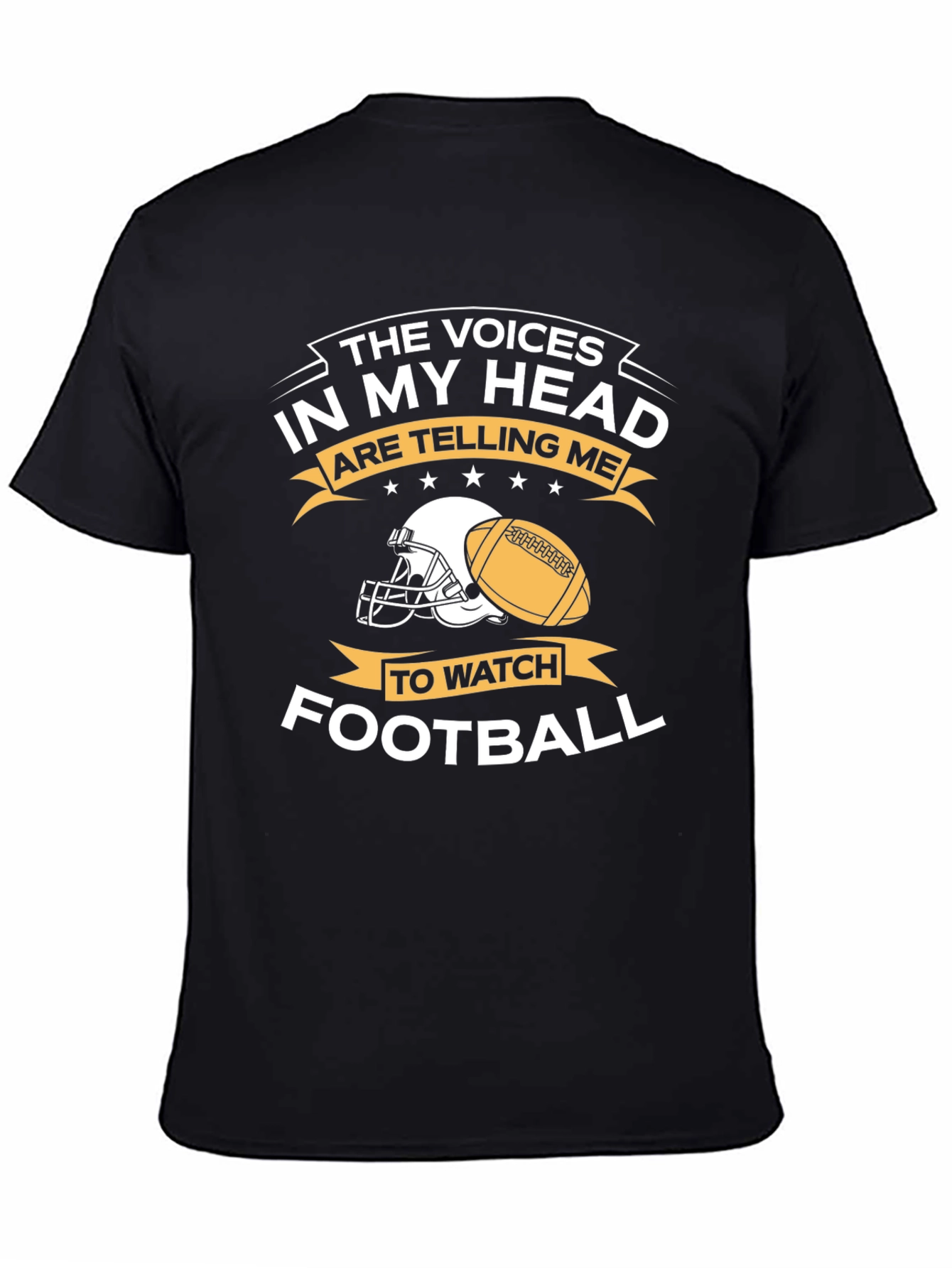 Voices in My Head Football T-Shirt