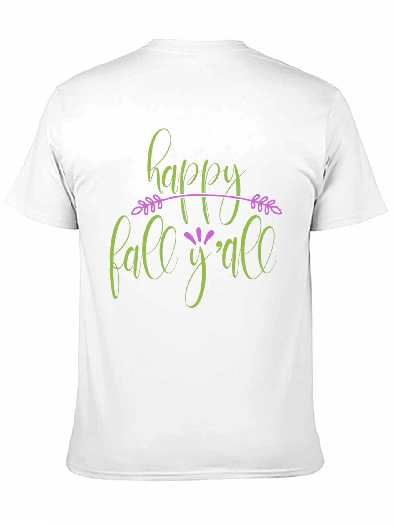 Happy Fall Yall Black T-Shirt