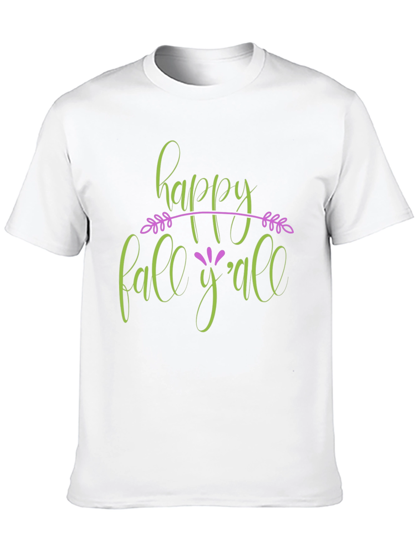 Happy Fall Yall Black T-Shirt
