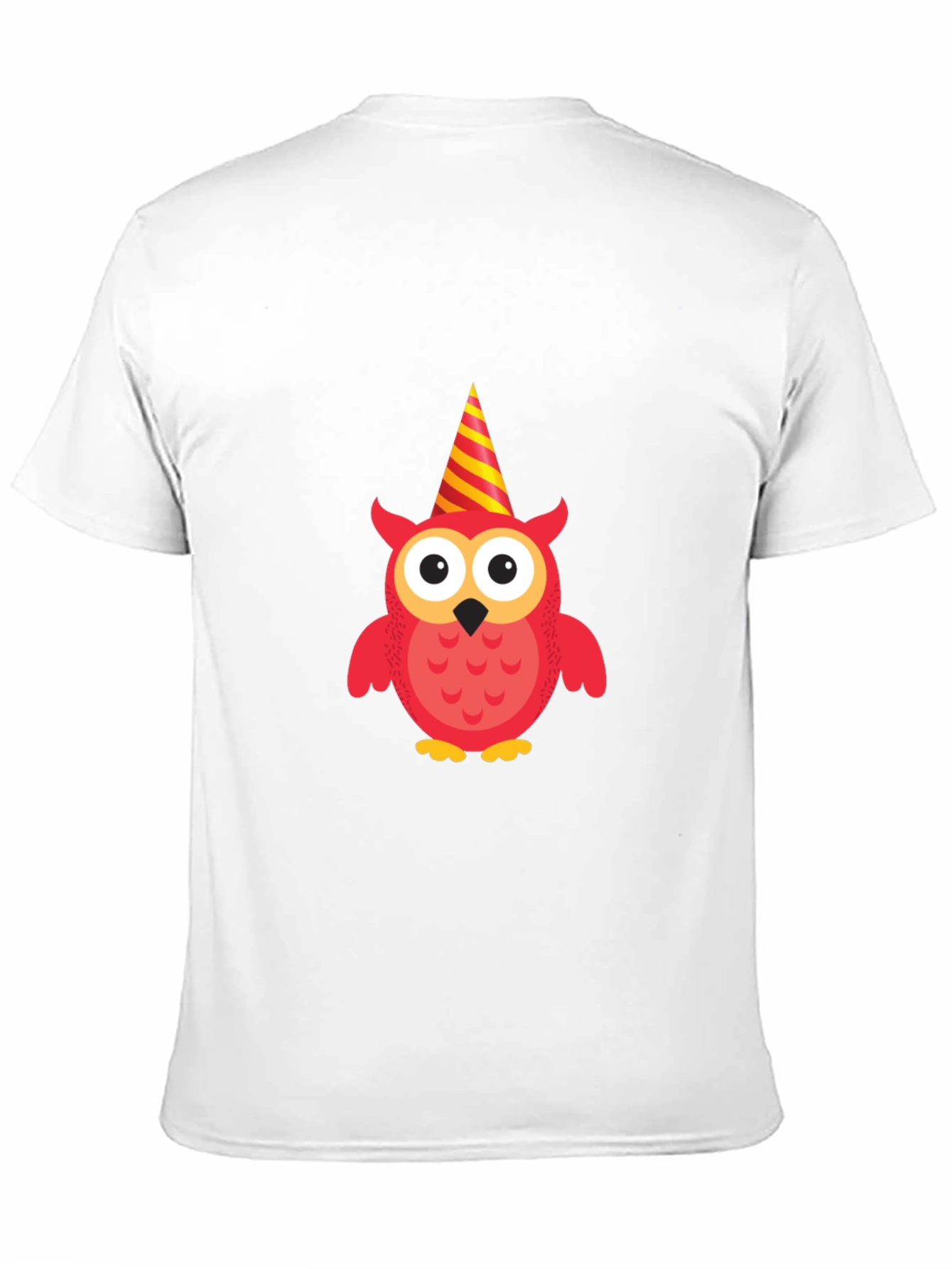 Party Owl Graphic Tee - Black Cotton T-Shirt