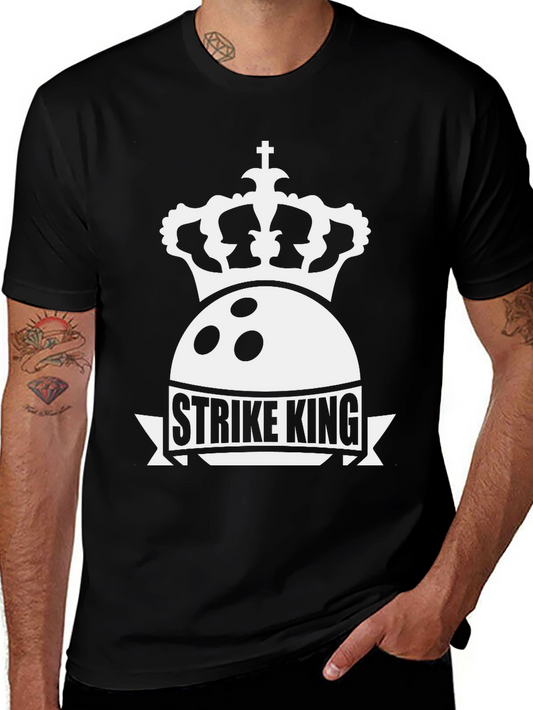 Strike King Bowling T-Shirt - Crown Design