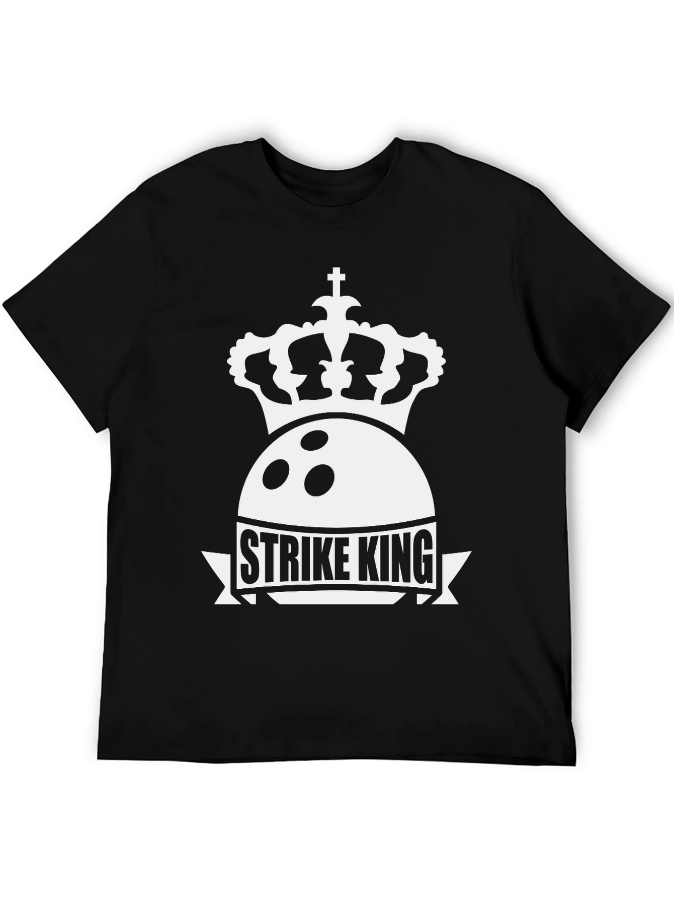 Strike King Bowling T-Shirt - Crown Design