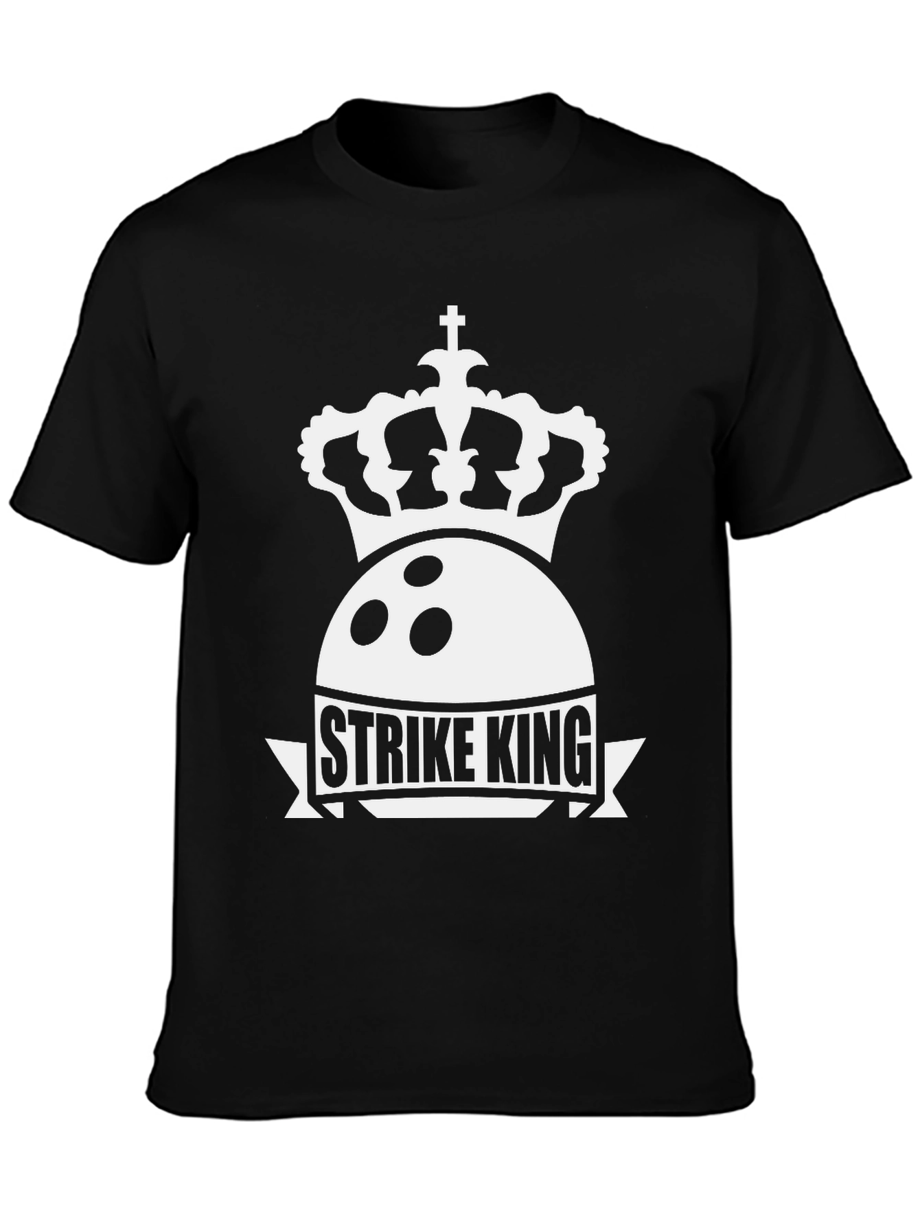 Strike King Bowling T-Shirt - Crown Design