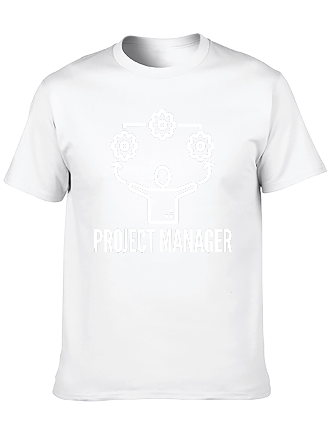 Project Manager Graphic Tee - Black Cotton Blend