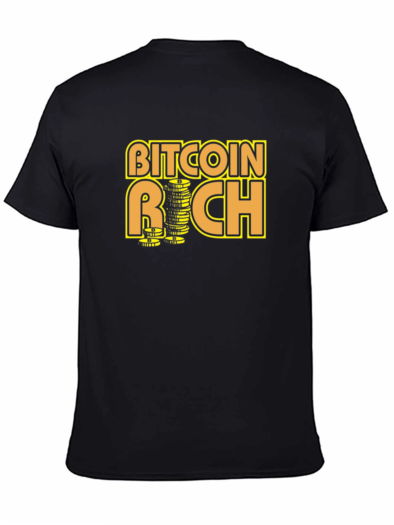 Bitcoin Rich Graphic T-Shirt - Crypto Investor Tee