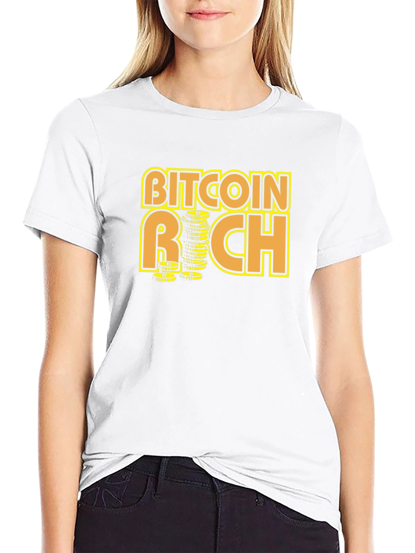 Bitcoin Rich Graphic T-Shirt - Crypto Investor Tee