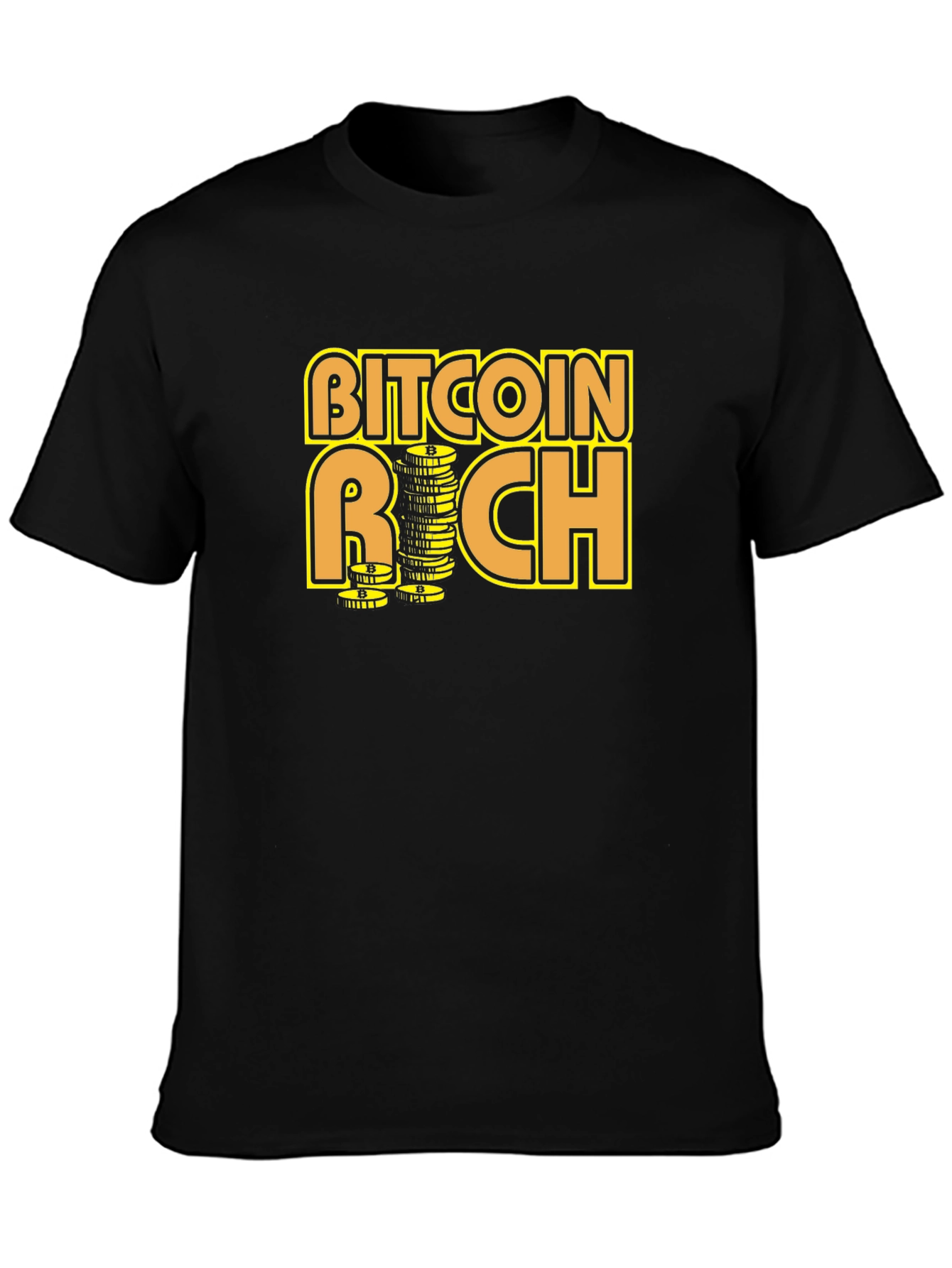 Bitcoin Rich Graphic T-Shirt - Crypto Investor Tee