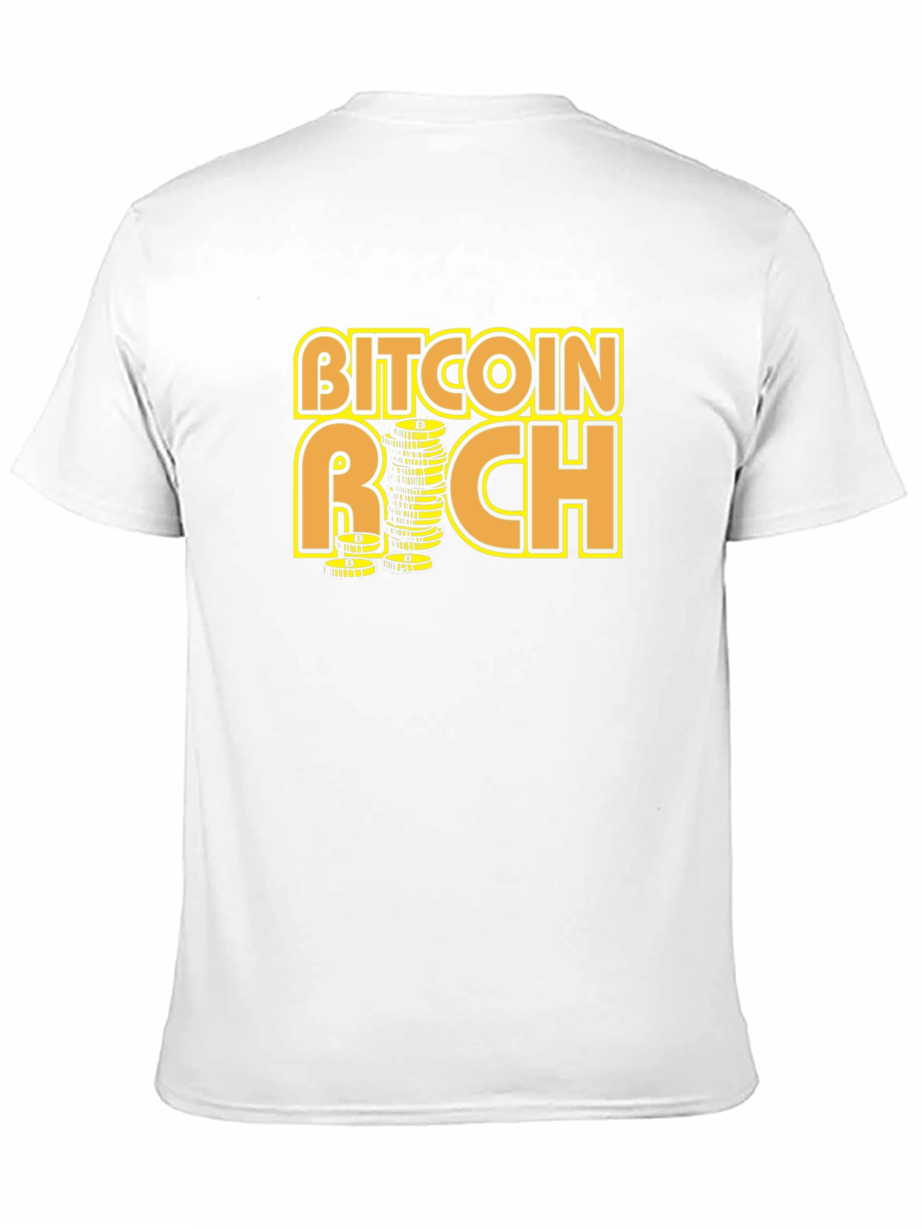 Bitcoin Rich Graphic T-Shirt - Crypto Investor Tee