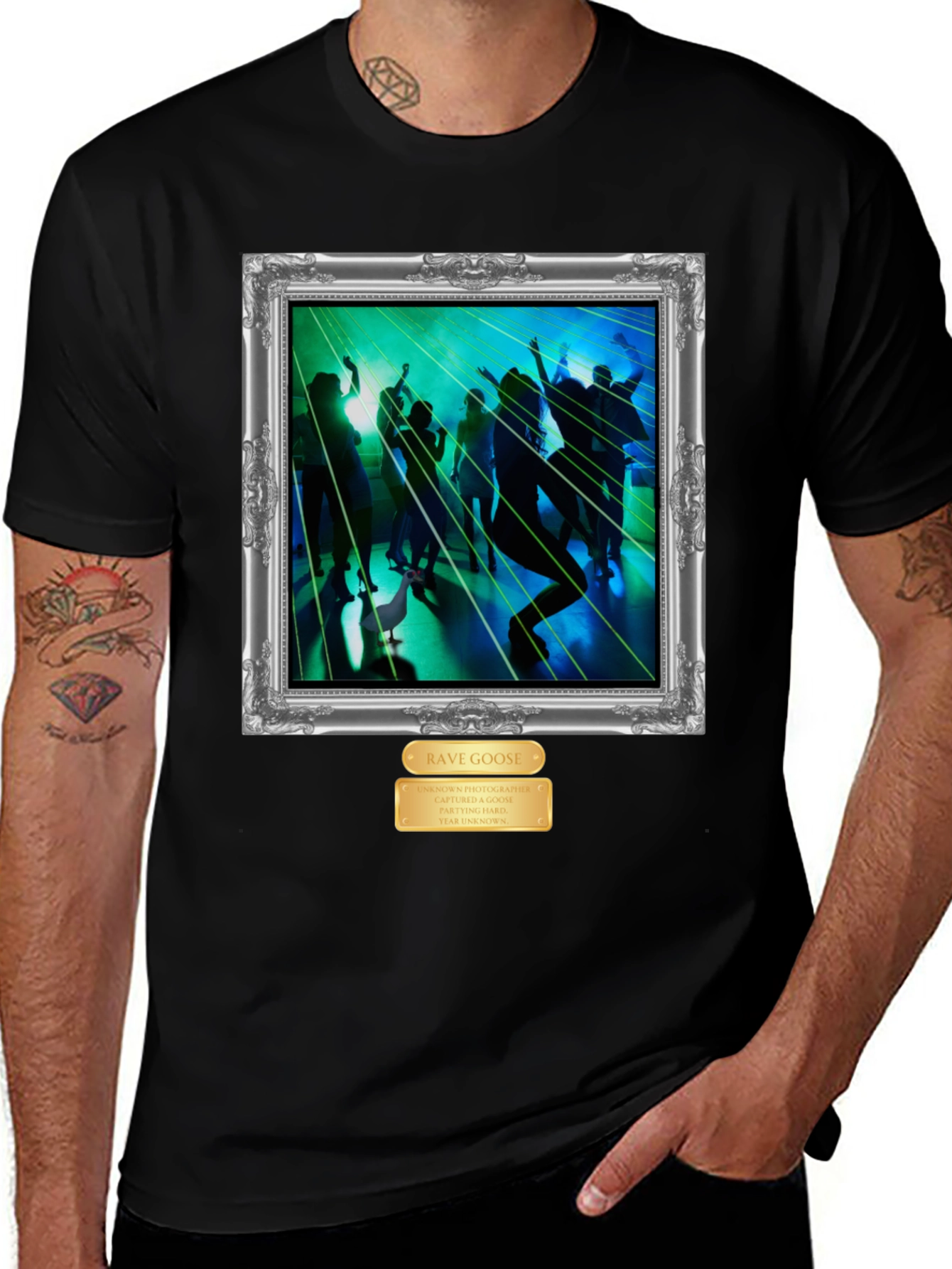 Rave Goose Framed Graphic T-Shirt