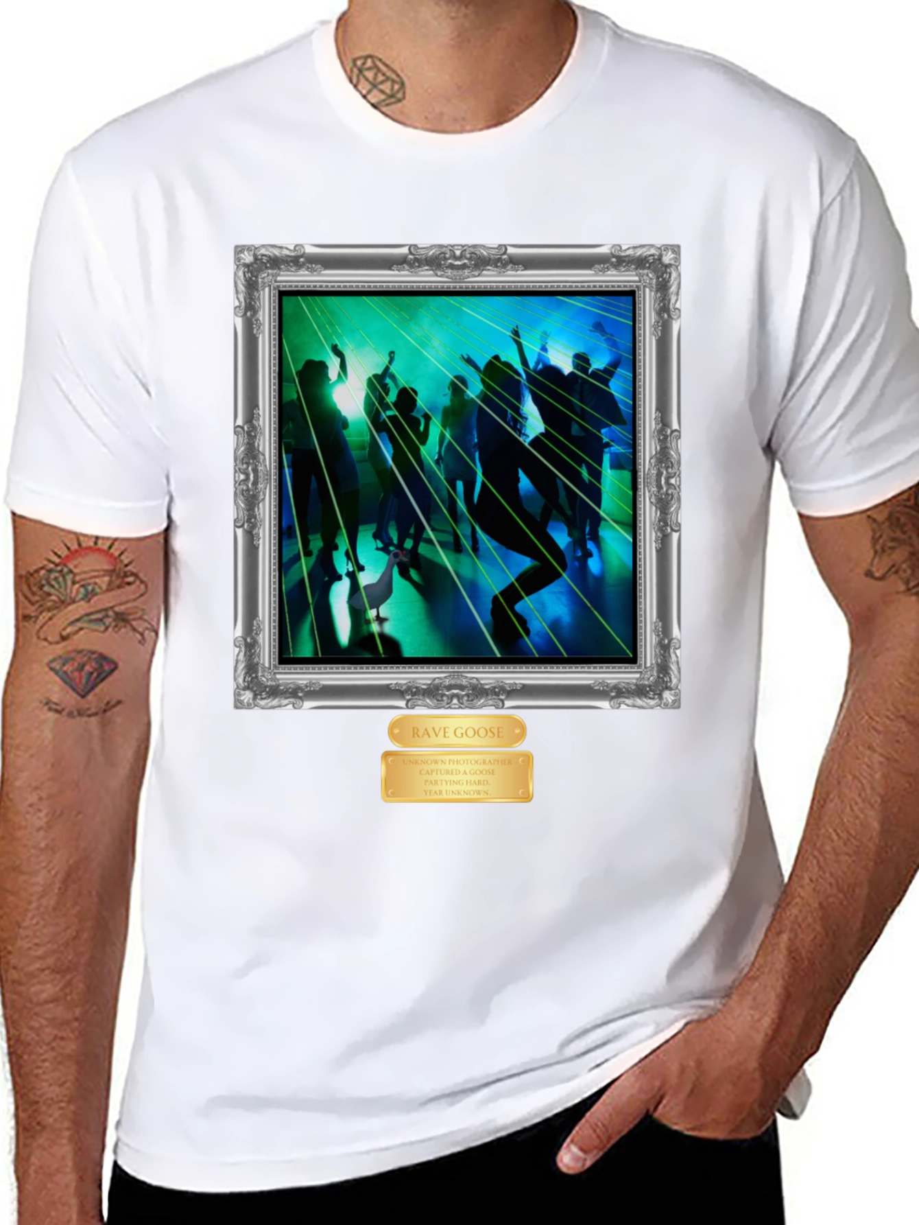 Rave Goose Framed Graphic T-Shirt