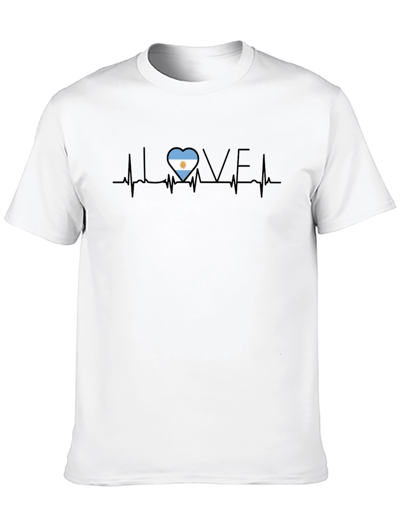 Argentina Love Heartbeat T-Shirt