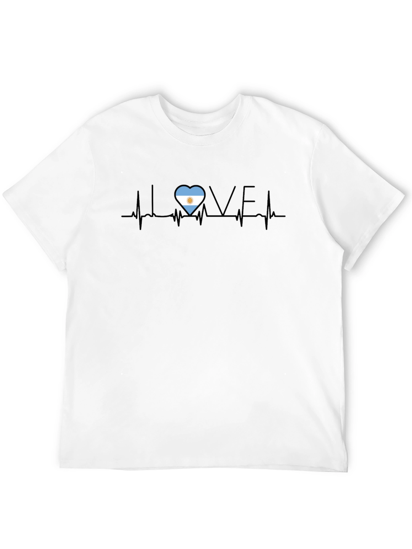 Argentina Love Heartbeat T-Shirt