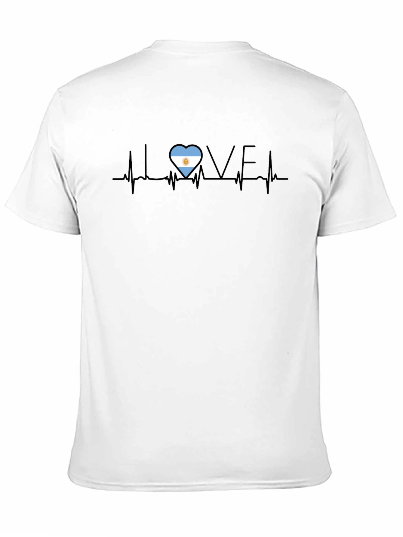 Argentina Love Heartbeat T-Shirt