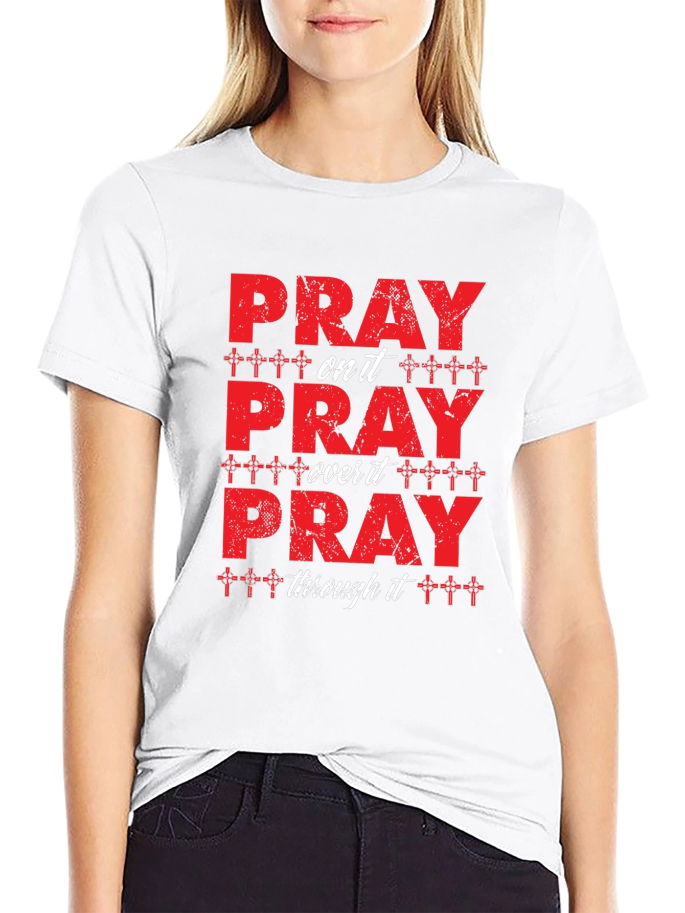 Pray On It T-Shirt Christian Tee