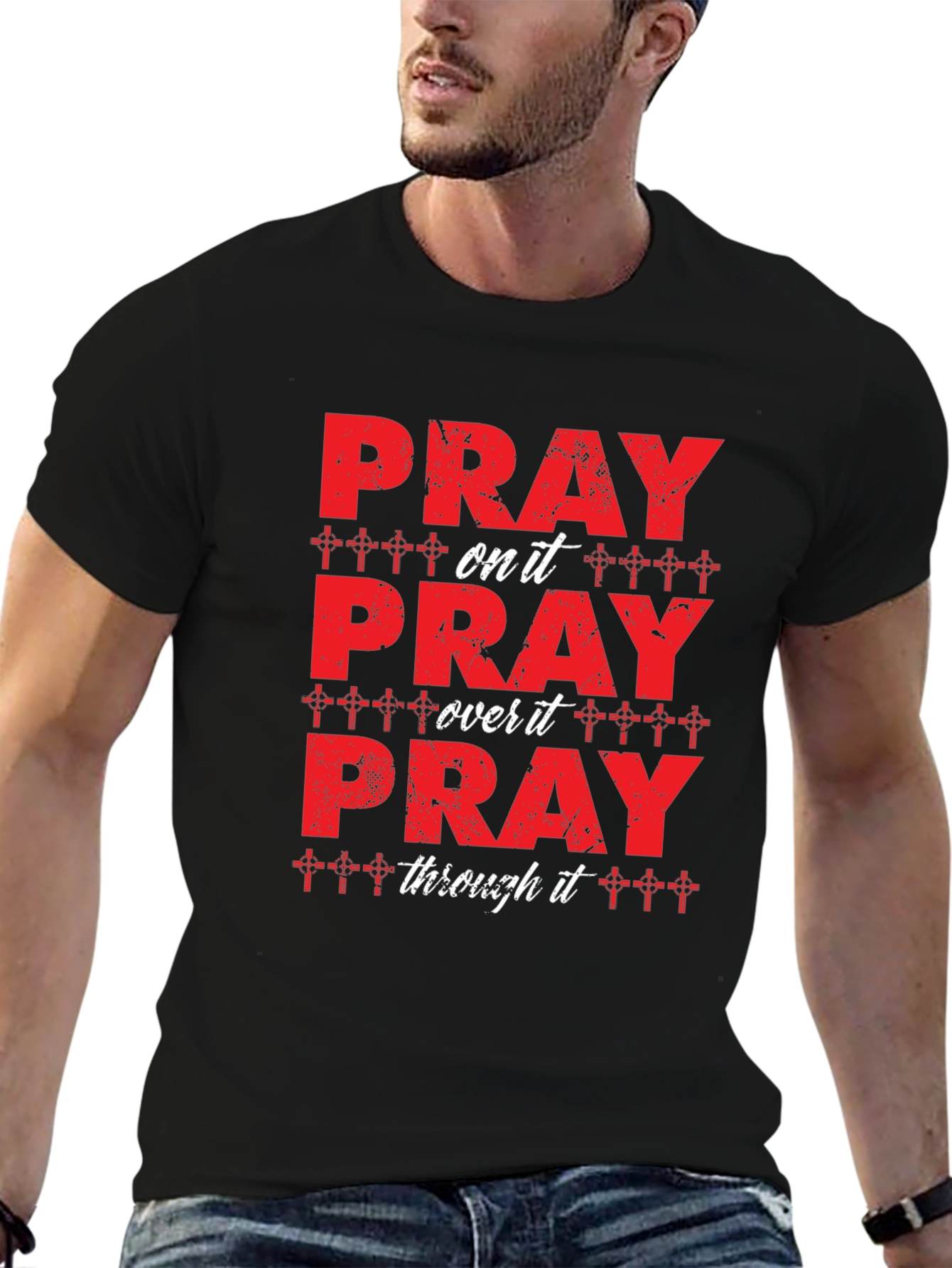 Pray On It T-Shirt Christian Tee
