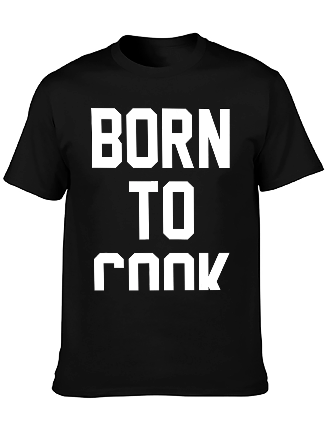Born To Cook Black T-Shirt