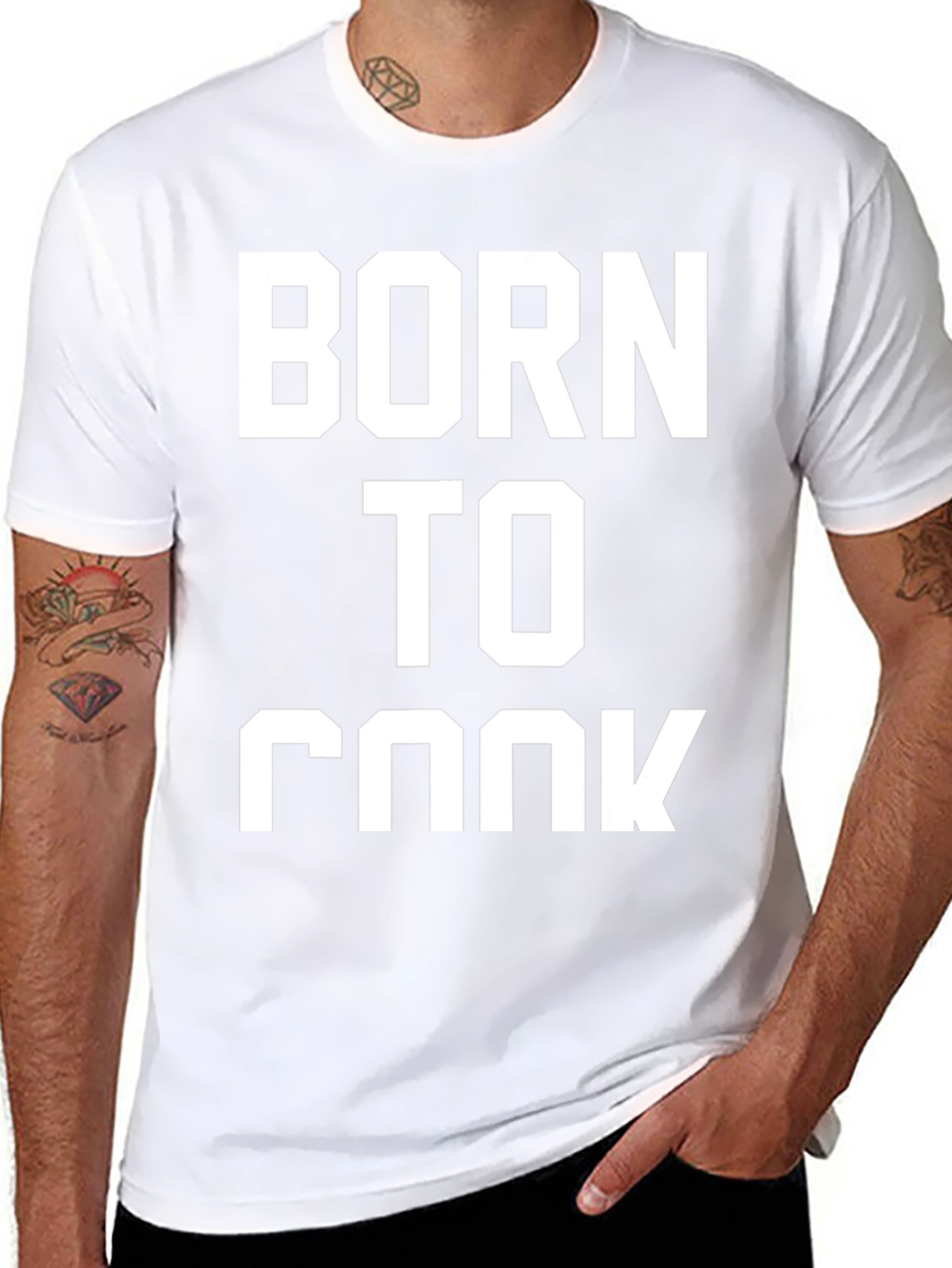 Born To Cook Black T-Shirt