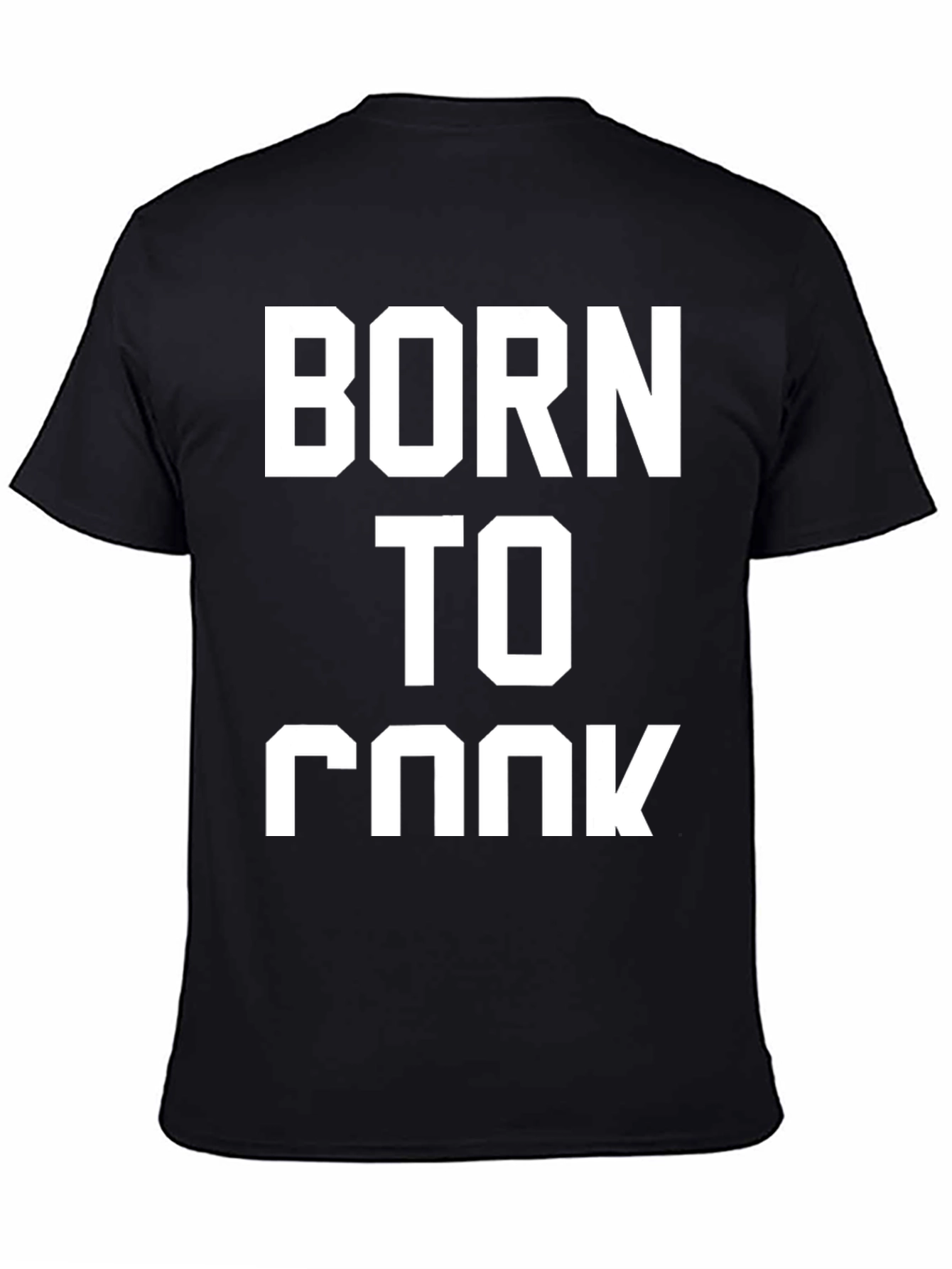 Born To Cook Black T-Shirt