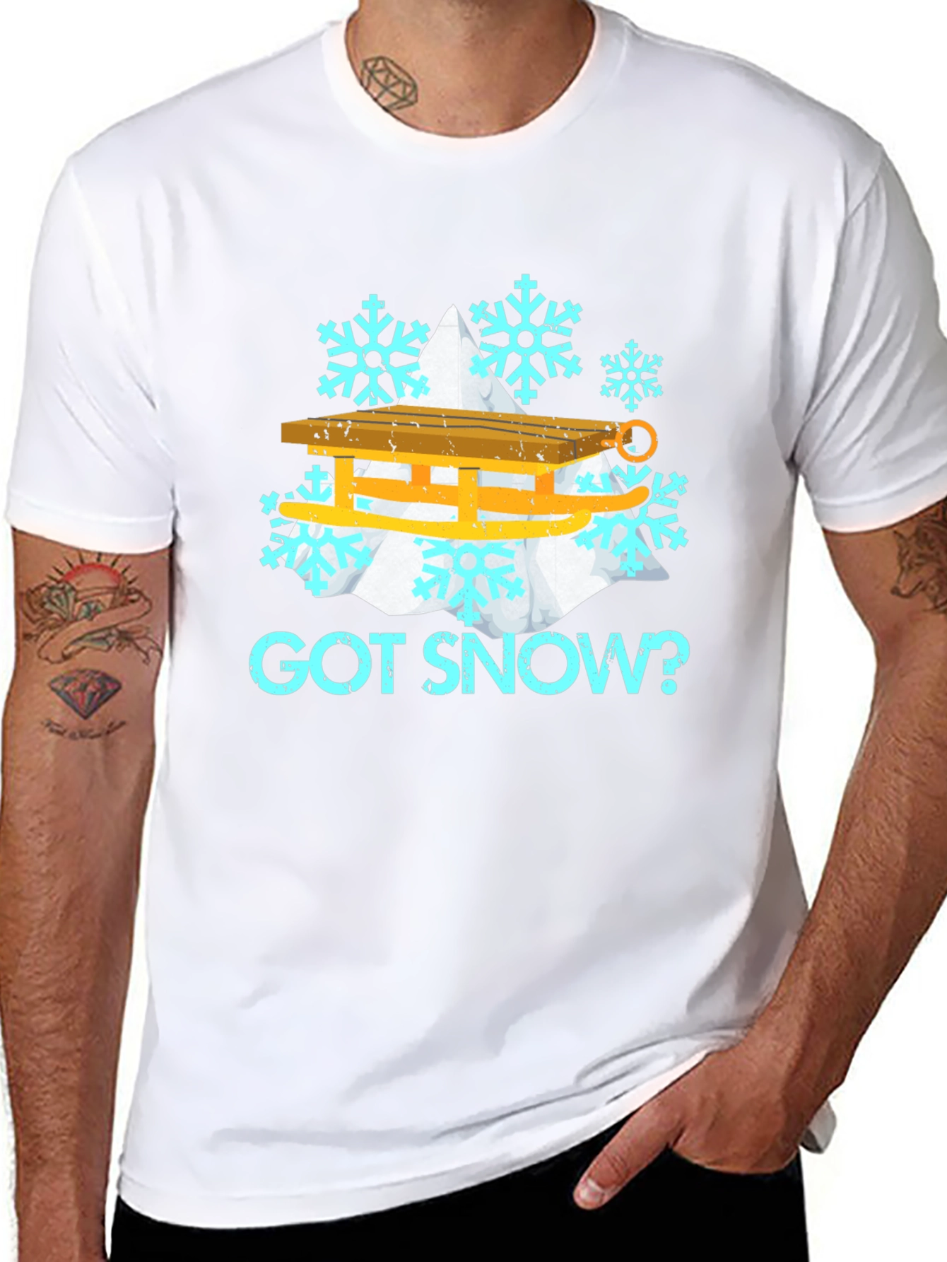 Got Snow? Winter Sledding Graphic Tee
