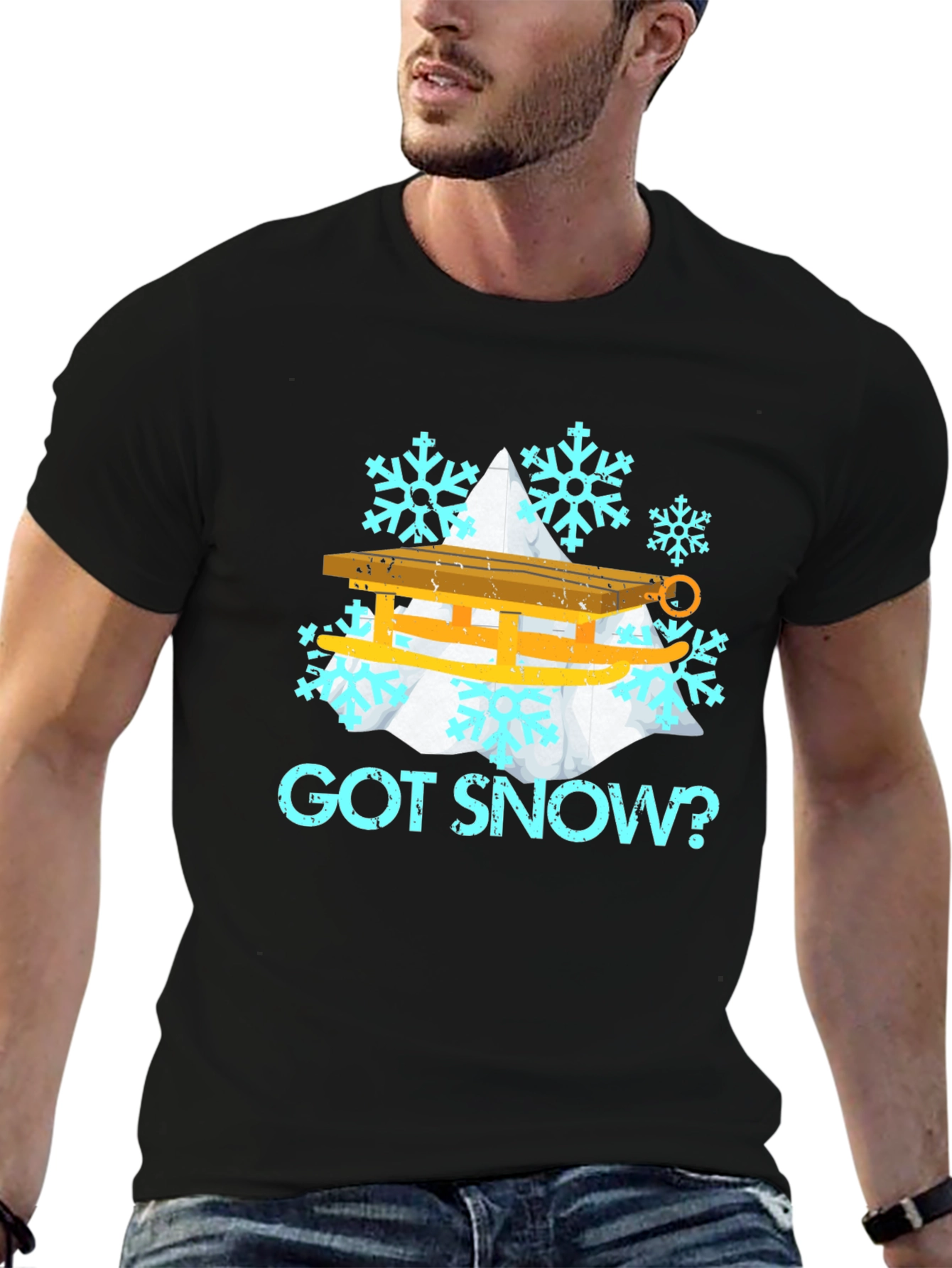 Got Snow? Winter Sledding Graphic Tee