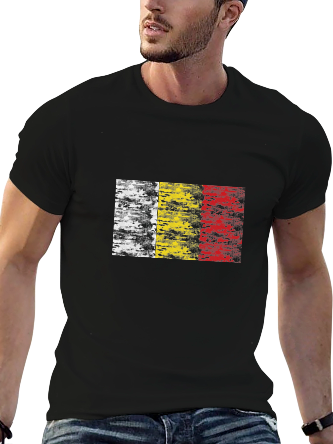 Belgium Flag Grunge T-Shirt