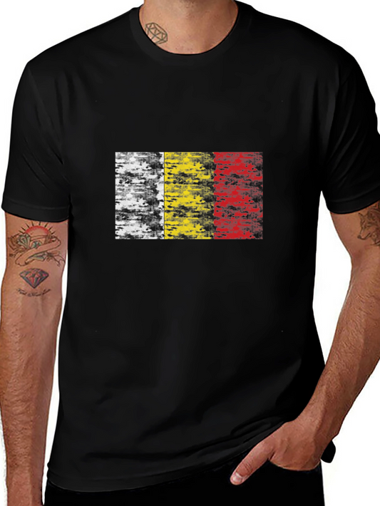 Belgium Flag Grunge T-Shirt