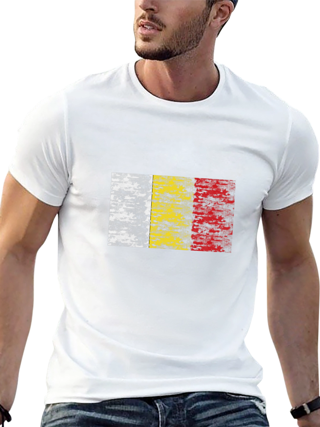 Belgium Flag Grunge T-Shirt