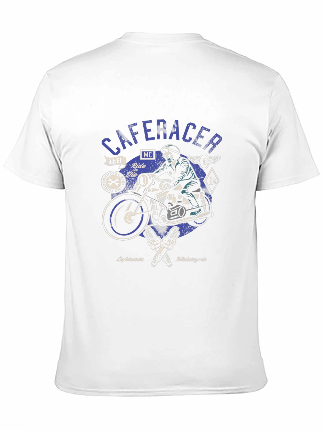 Cafe Racer Motorcycle Graphic Tee - Biker Style