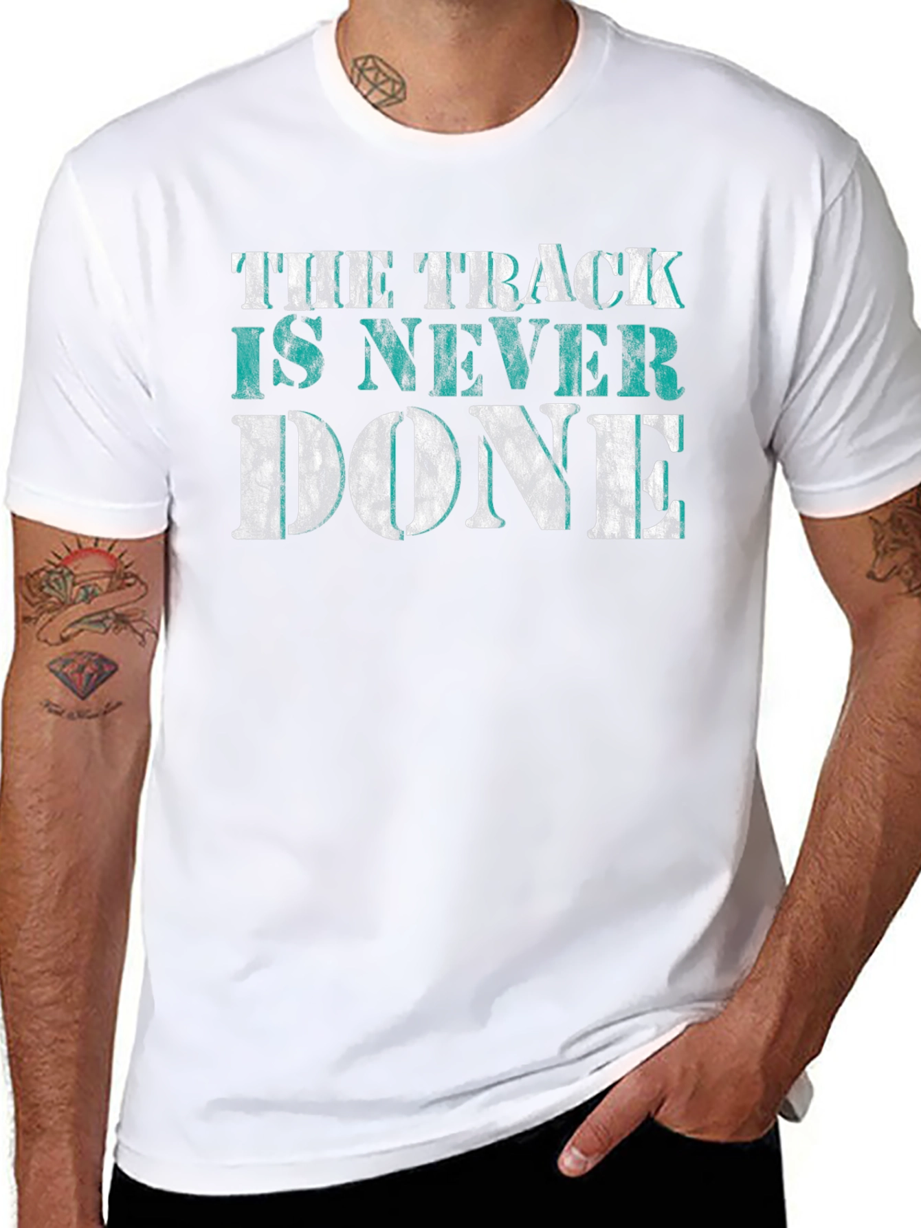 The Track is Never Done Graphic Tee