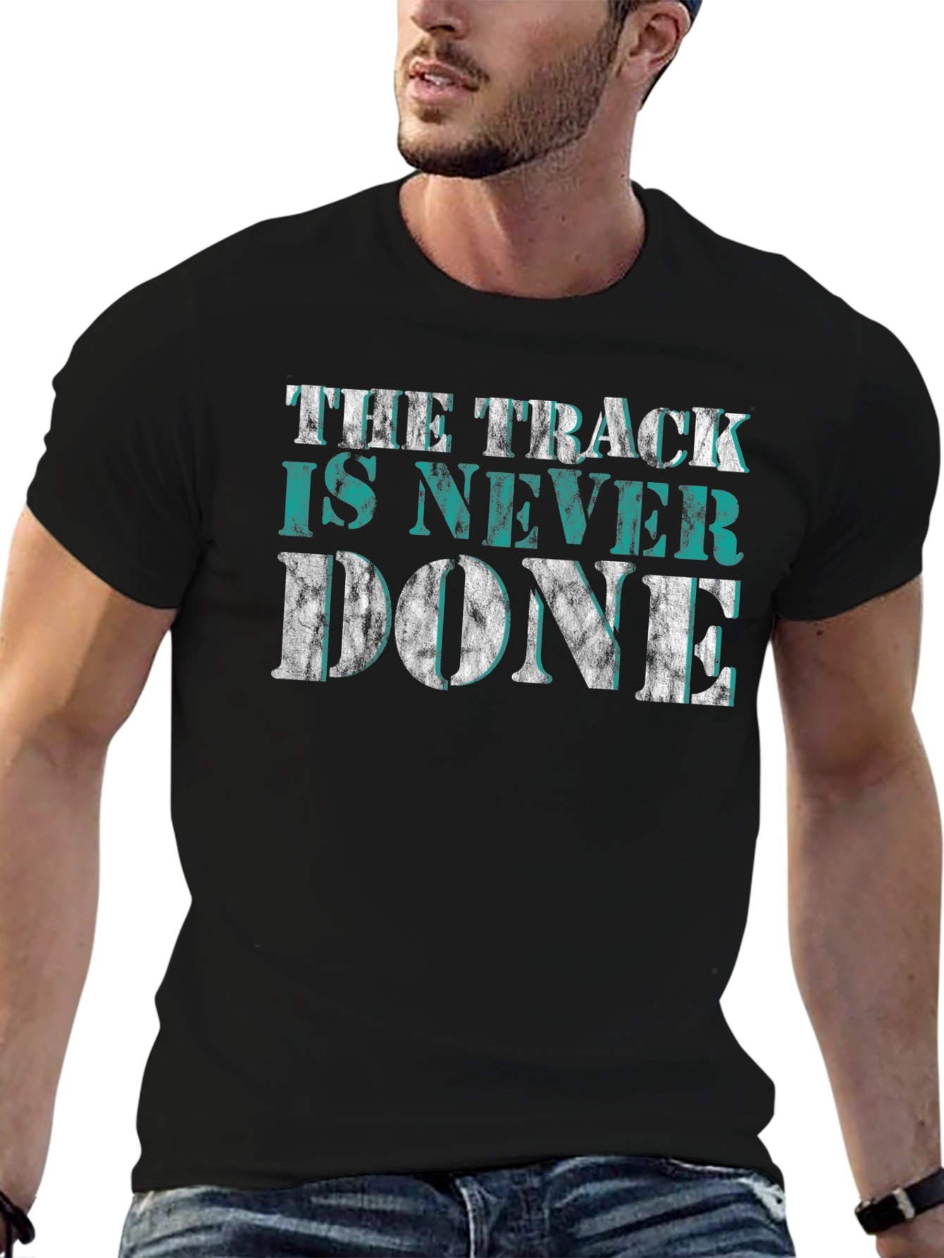 The Track is Never Done Graphic Tee