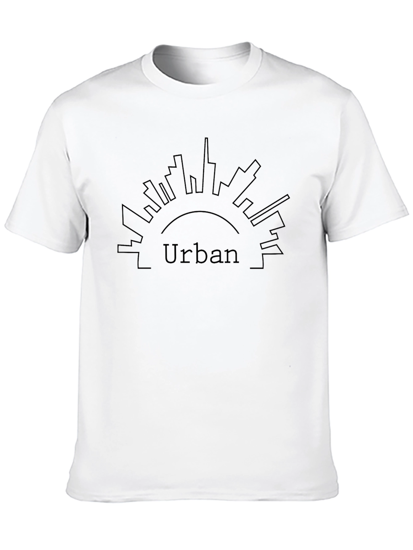 Urban Graphic Tee - Cityscape Design Soft Cotton Blend
