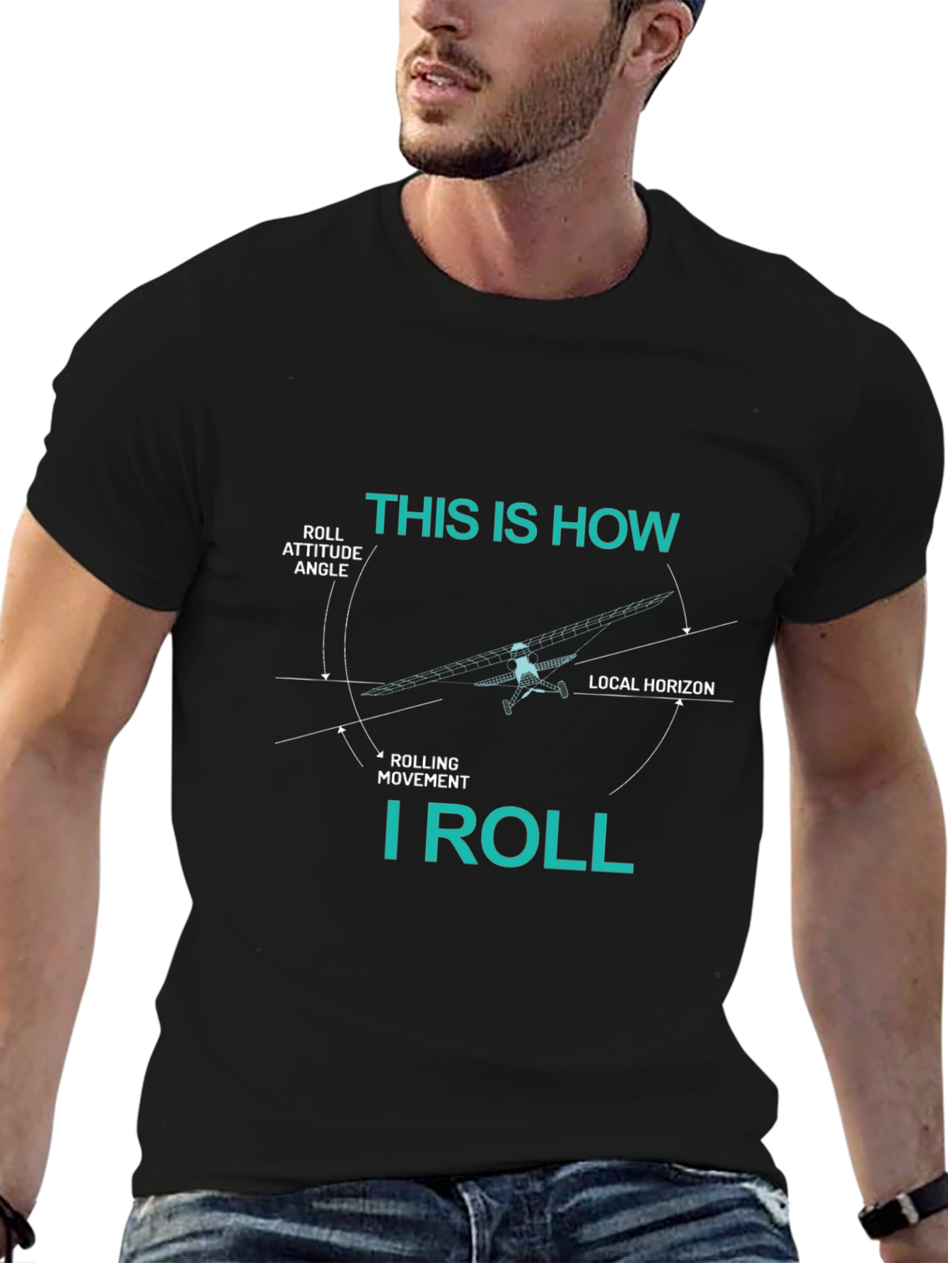 Pilot This is How I Roll Graphic T-Shirt