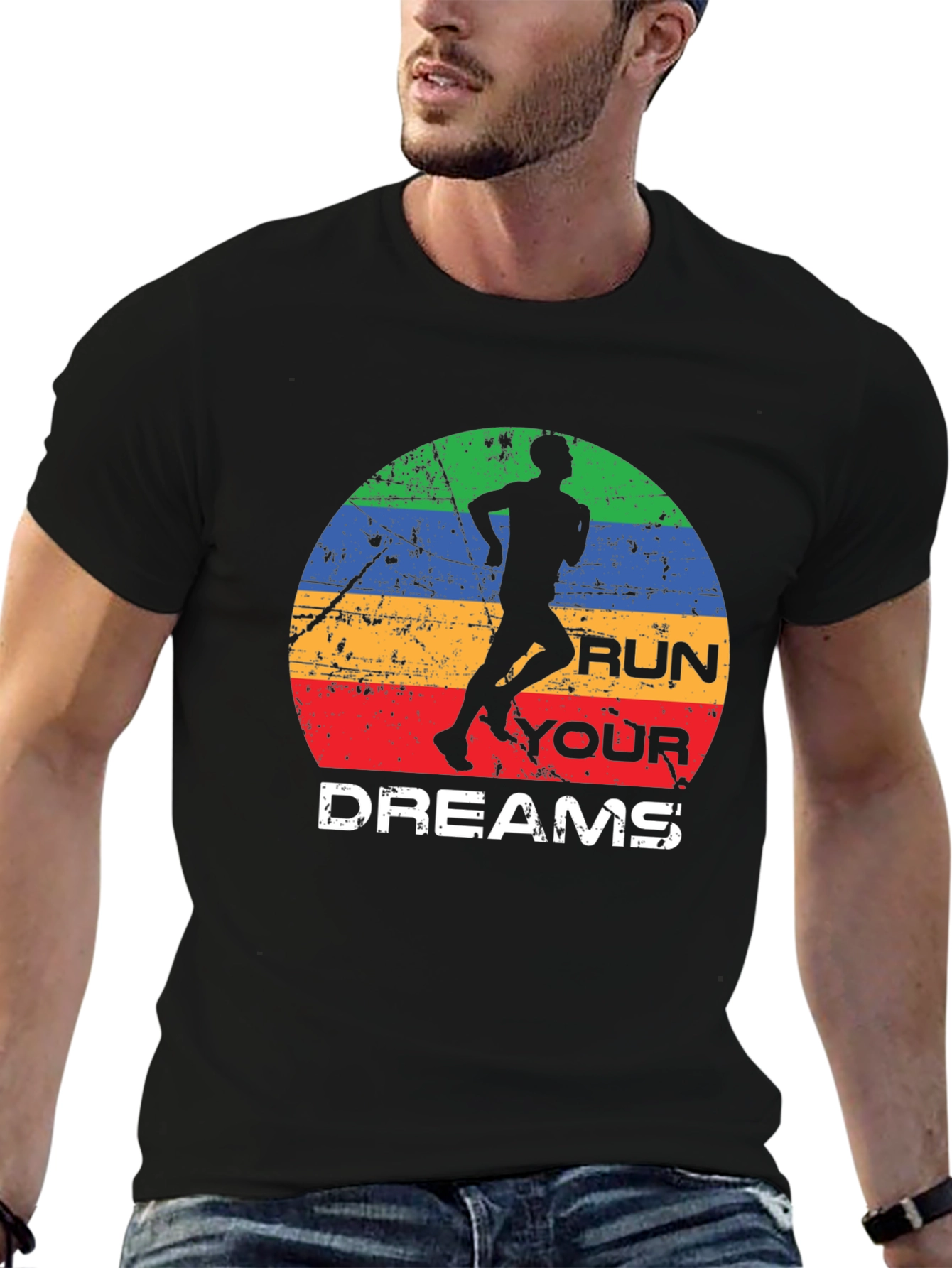 Run Your Dreams Graphic Tee - Retro Style